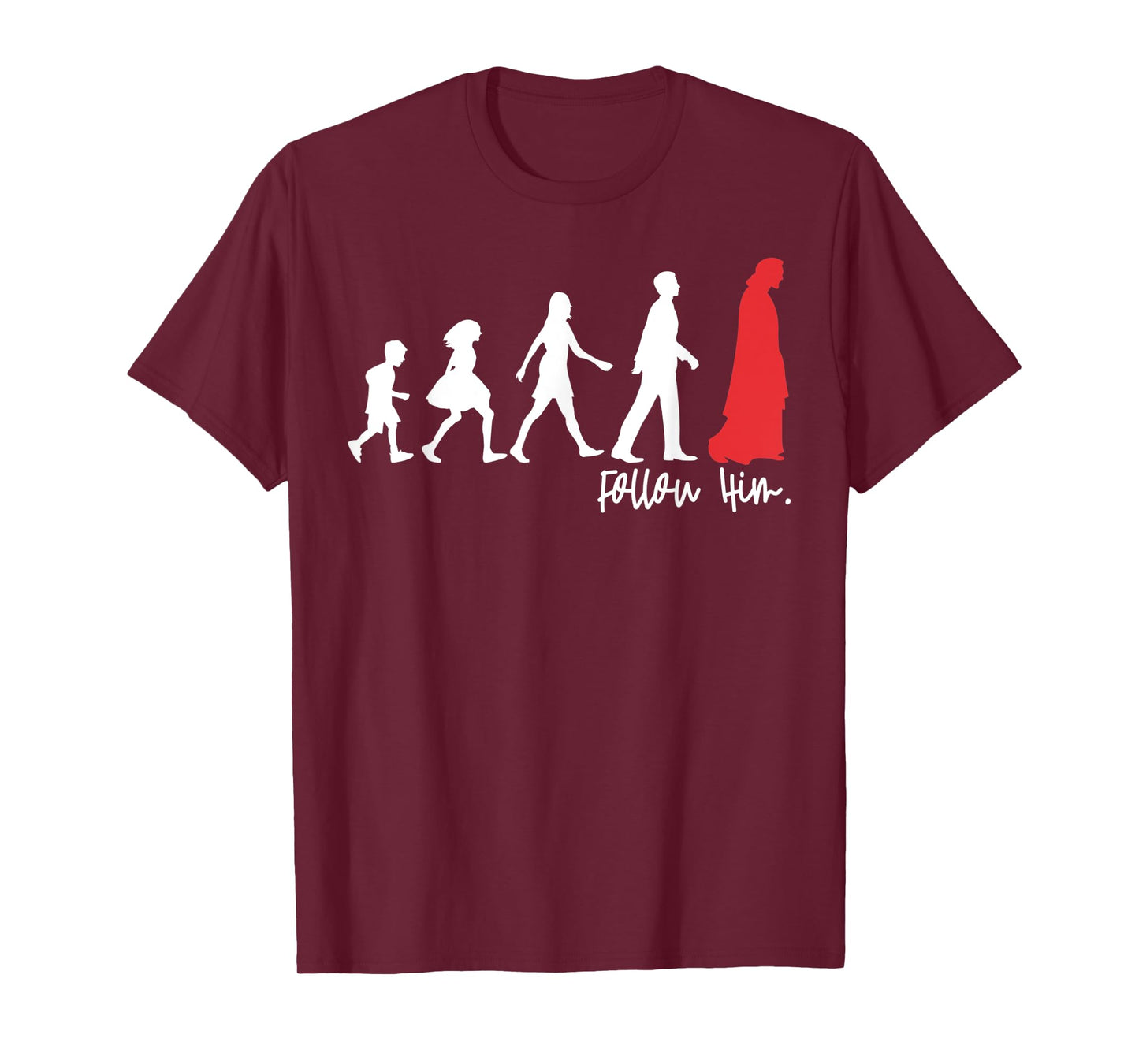 Follow Him Jesus Leading The People Christians Gift T-Shirt