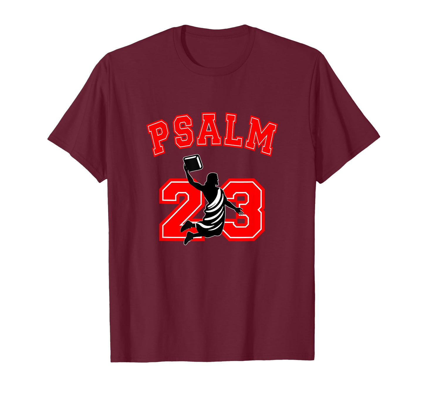 Psalm 23 Jesus Bible Dunk Yahweh Funny Faith Based Christian T-Shirt