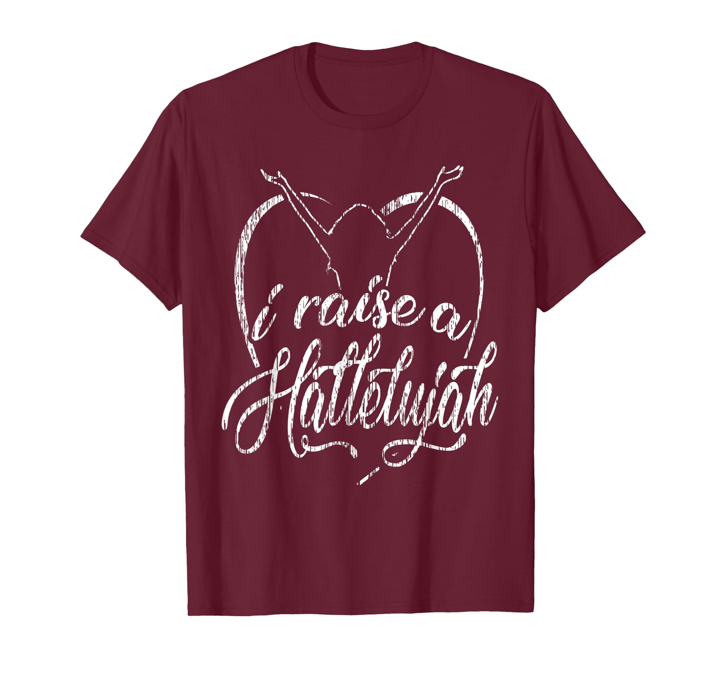 I Raise a Hallelujah - Praise and Worship Design T-Shirt