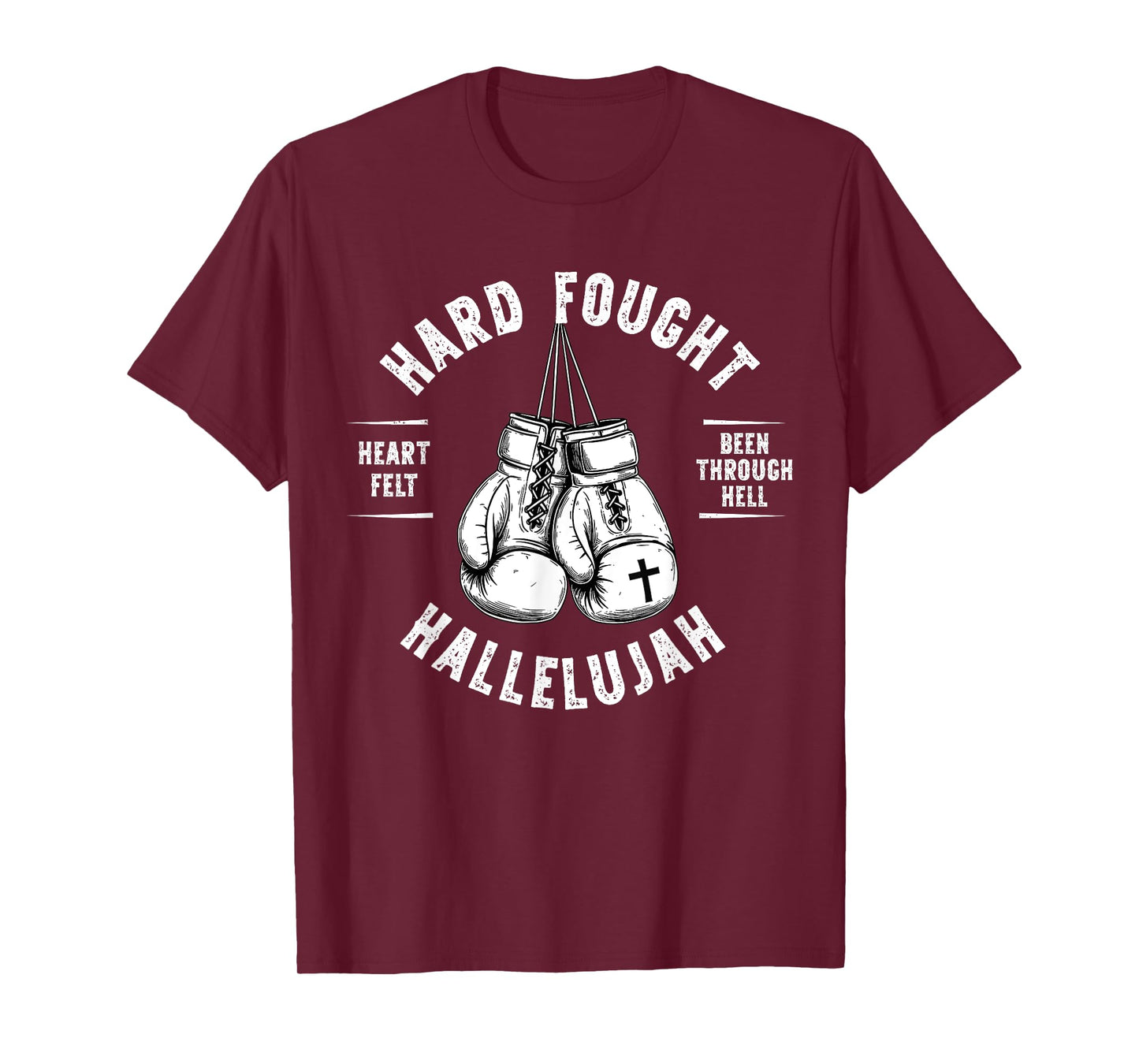 Brandon Hard Fought Hallelujah Praise Jesus Lake Merch T-Shirt