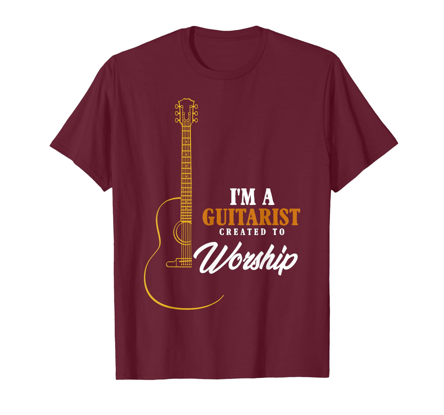 Christian Guitarist Shirt, Created To Worship Musician T-Shirt