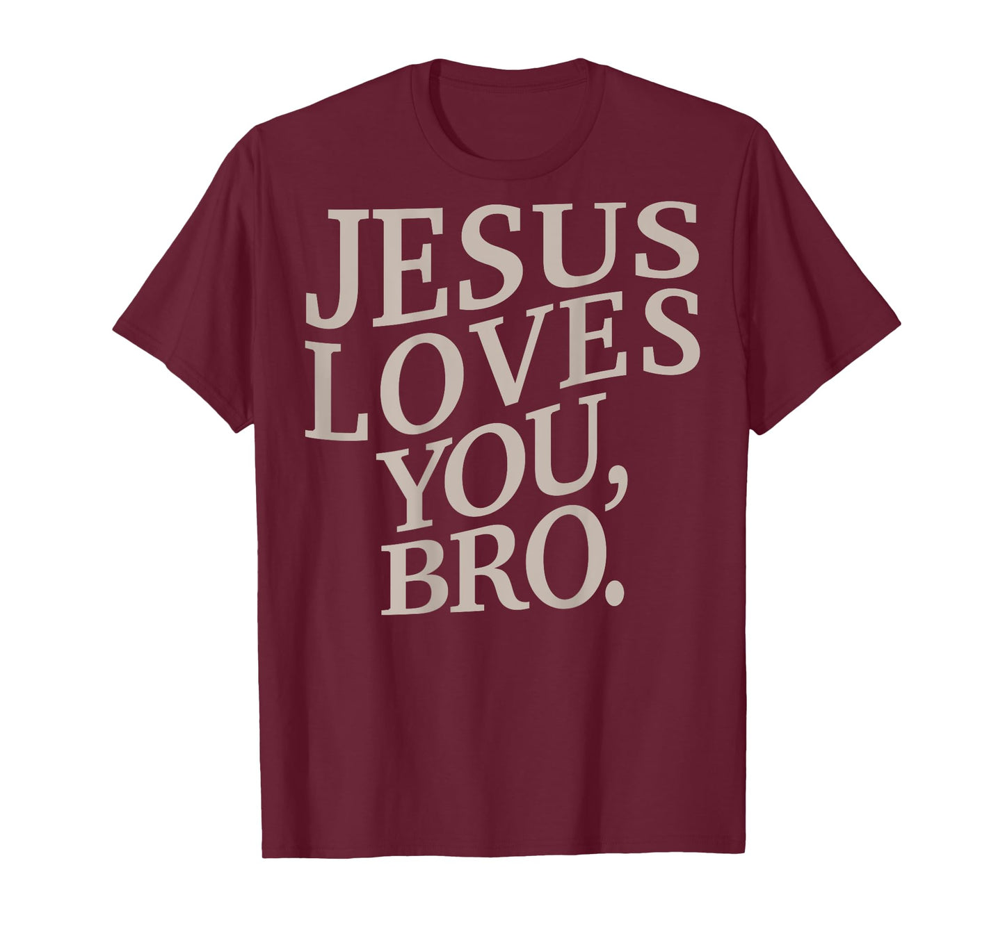 Youth Jesus Loves You Bro Funny Christian Boy Kids Men Faith T-Shirt
