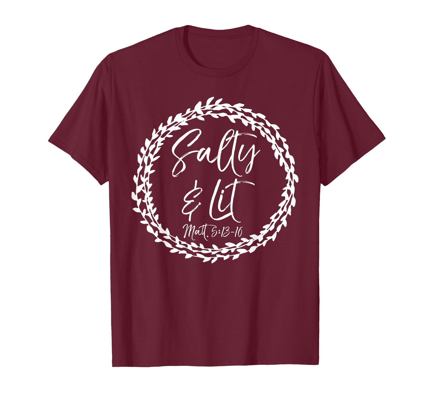 Salty & Lit Shirt Matthew 5:13-16 Salt & Light Christian Tee T-Shirt