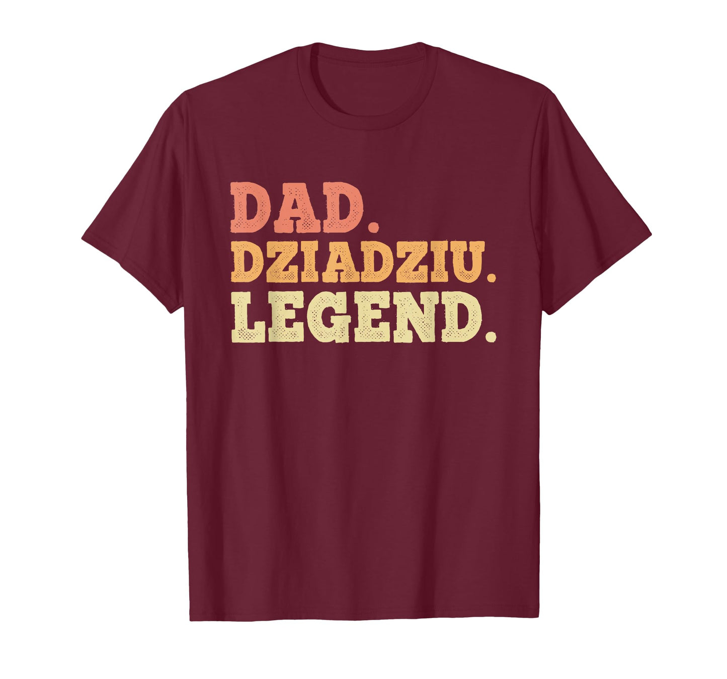 Dad Dziadziu Legend Retro Vintage Funny Legendary Grandpa T-Shirt