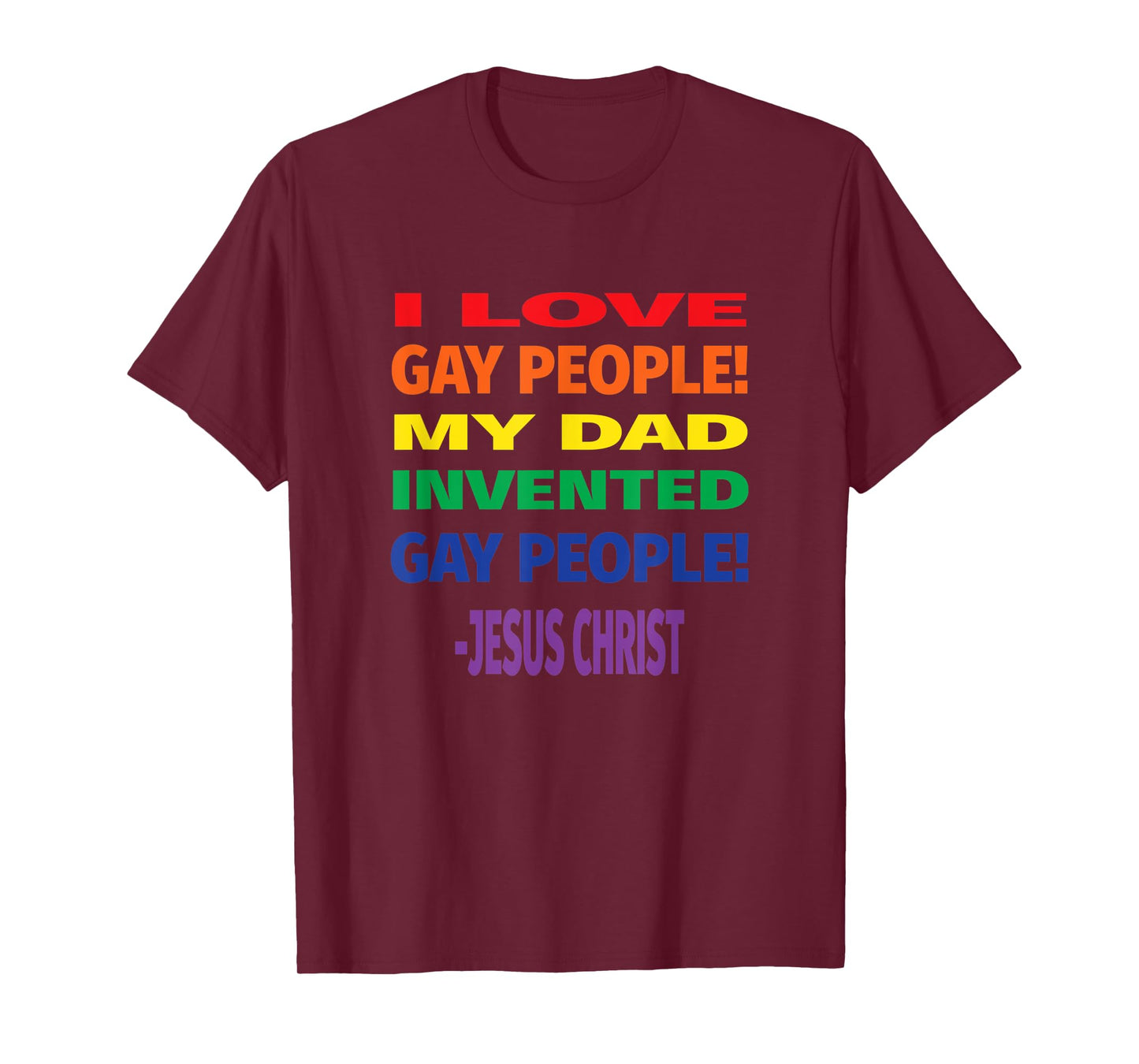 Jesus Loves Gay People Christian Gay Pride T-Shirt