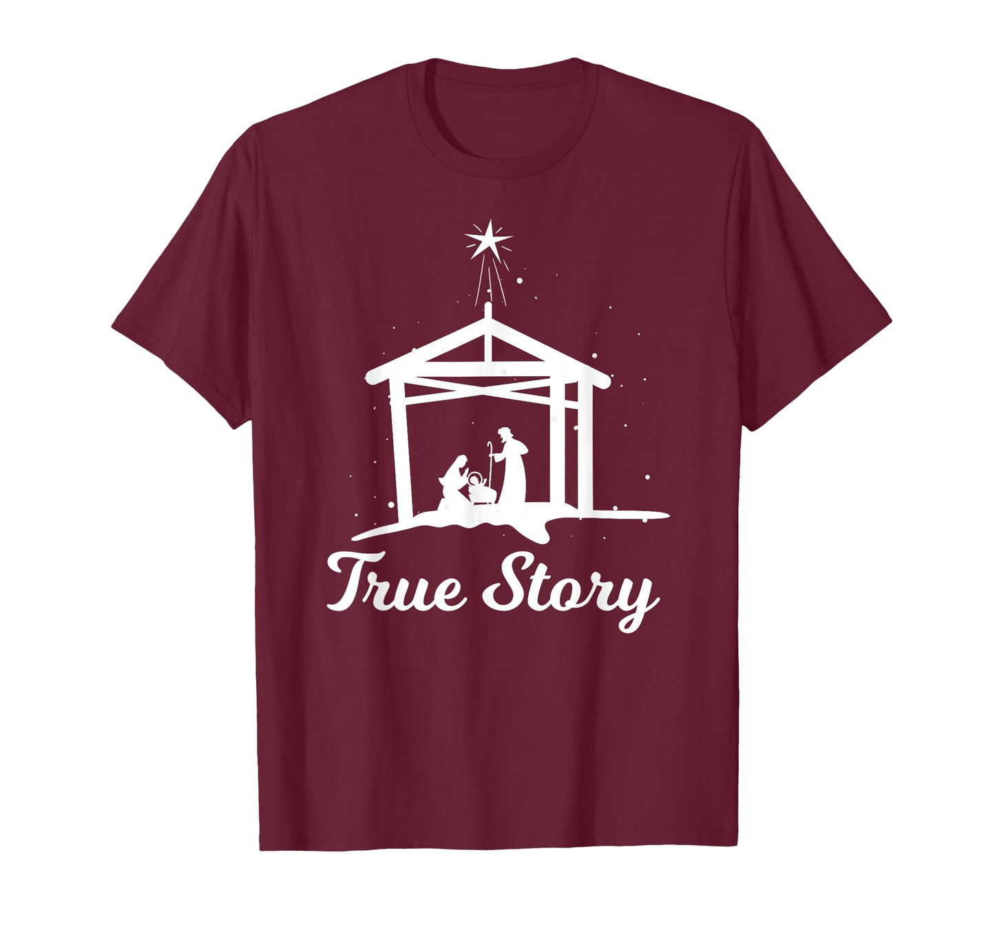 True Story - Christmas Advent Nativity Scene North Star T-Shirt