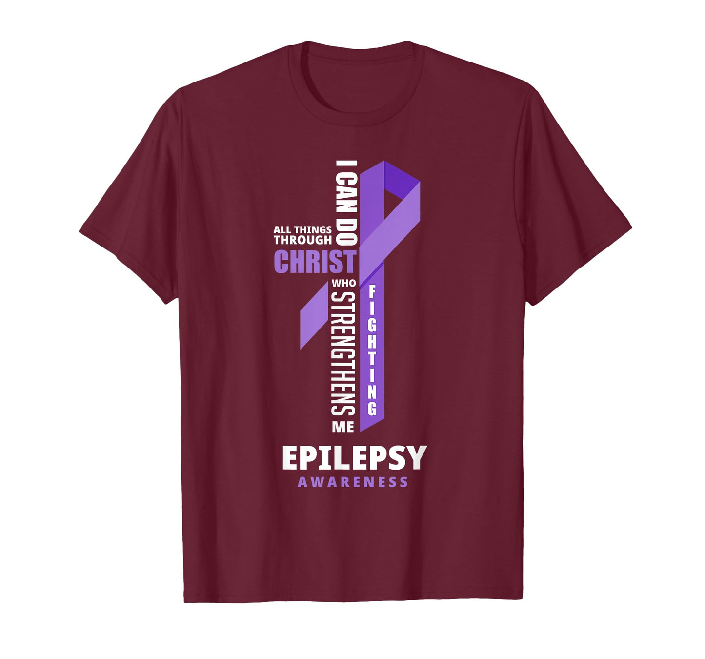 Epilepsy Warrior God Jesus Christ Epilepsy Awareness T-Shirt