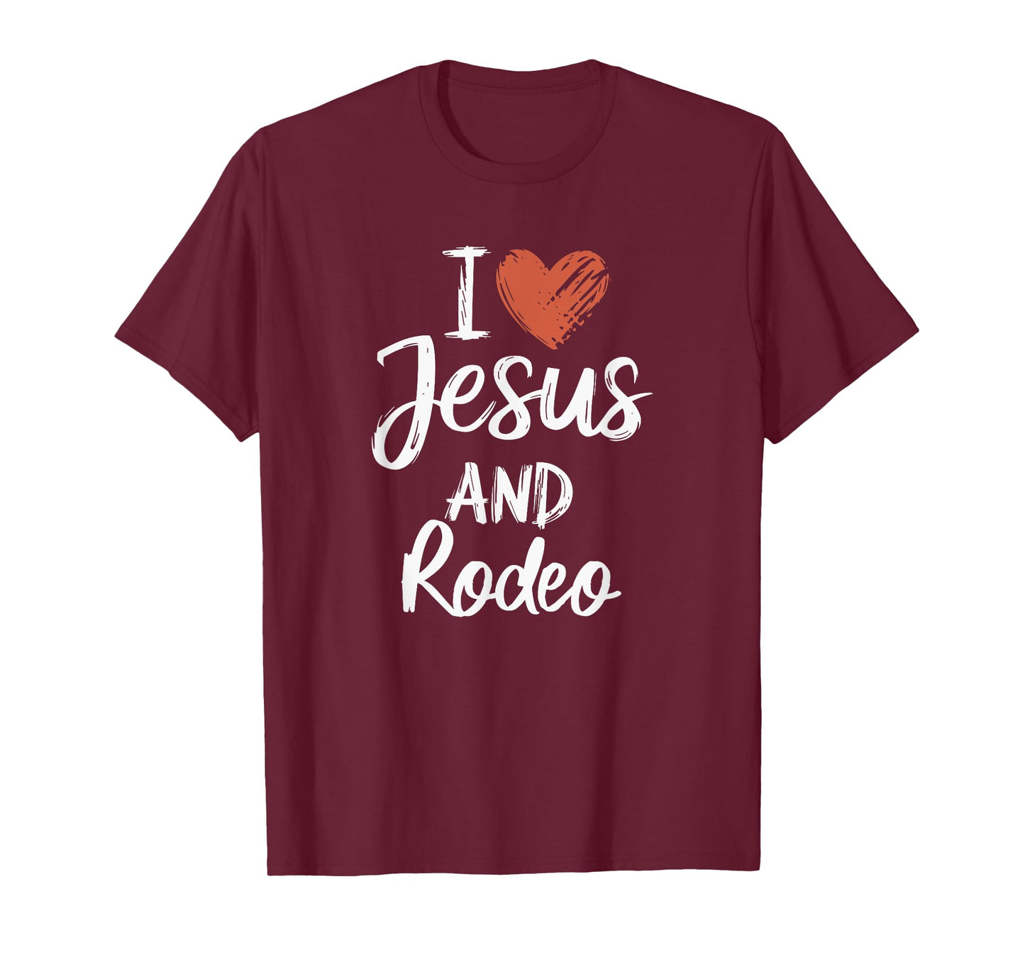 I Love Jesus And Rodeo Christian Religious Rodeo T-Shirt