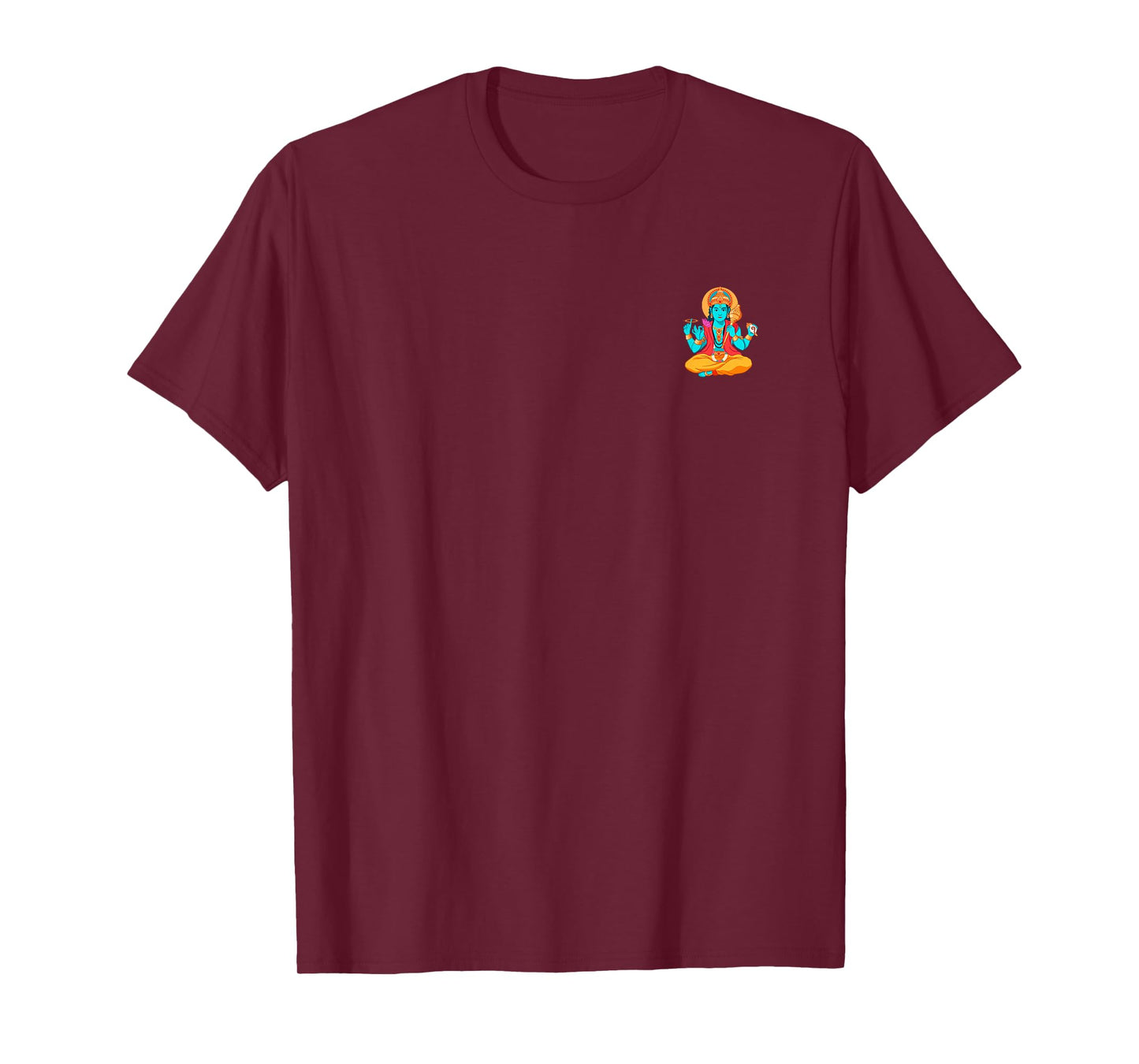 Vishnu - Hindu God (Deity Graphic) (Back Print) T-Shirt