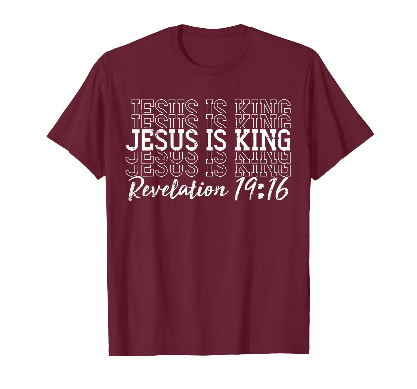 Jesus is King Bible Verse God Faith Religious Christian T-Shirt