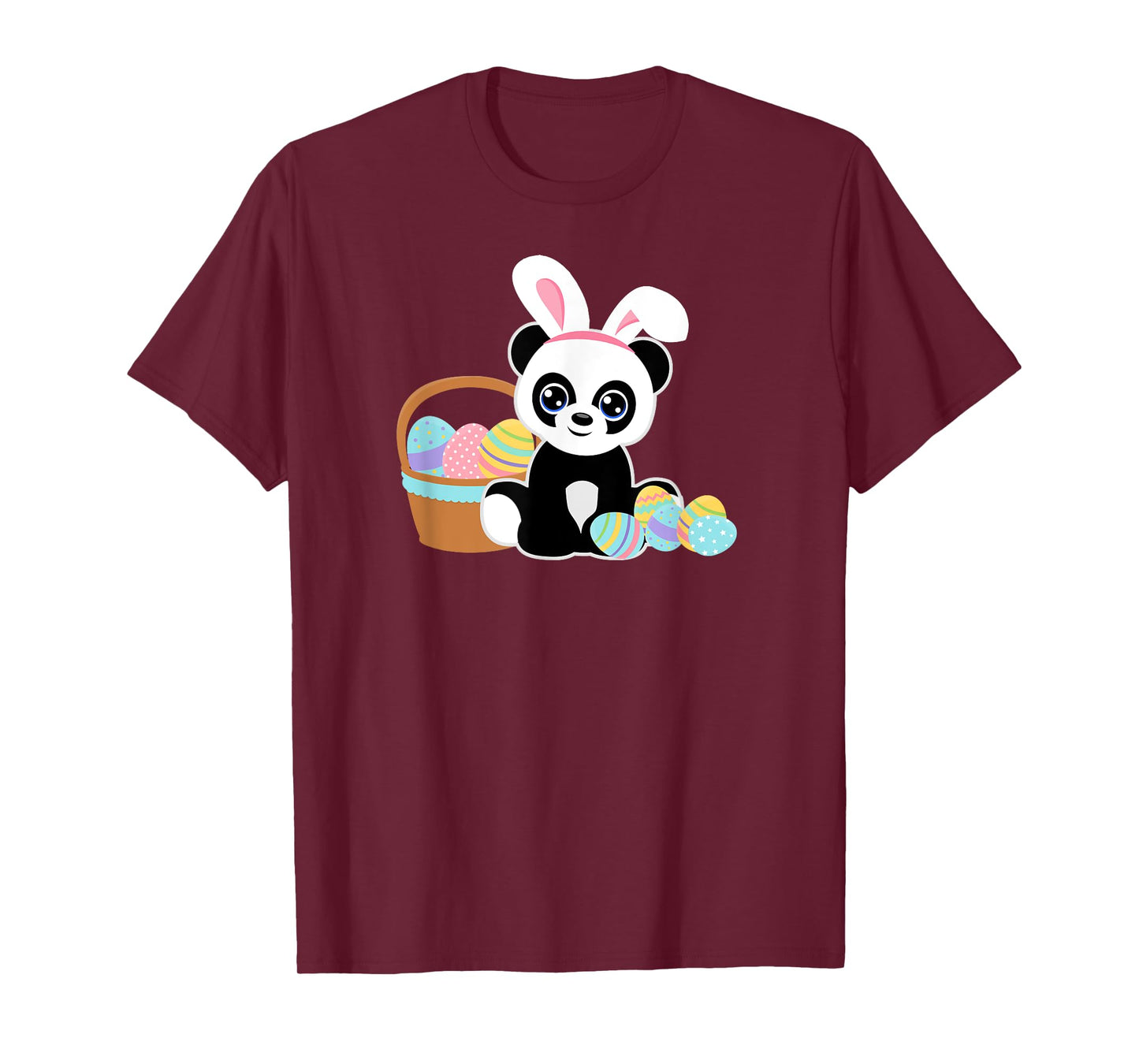 Easter Bunny Ears Panda Lover Cute Easter Eggs Funny Graphic T-Shirt