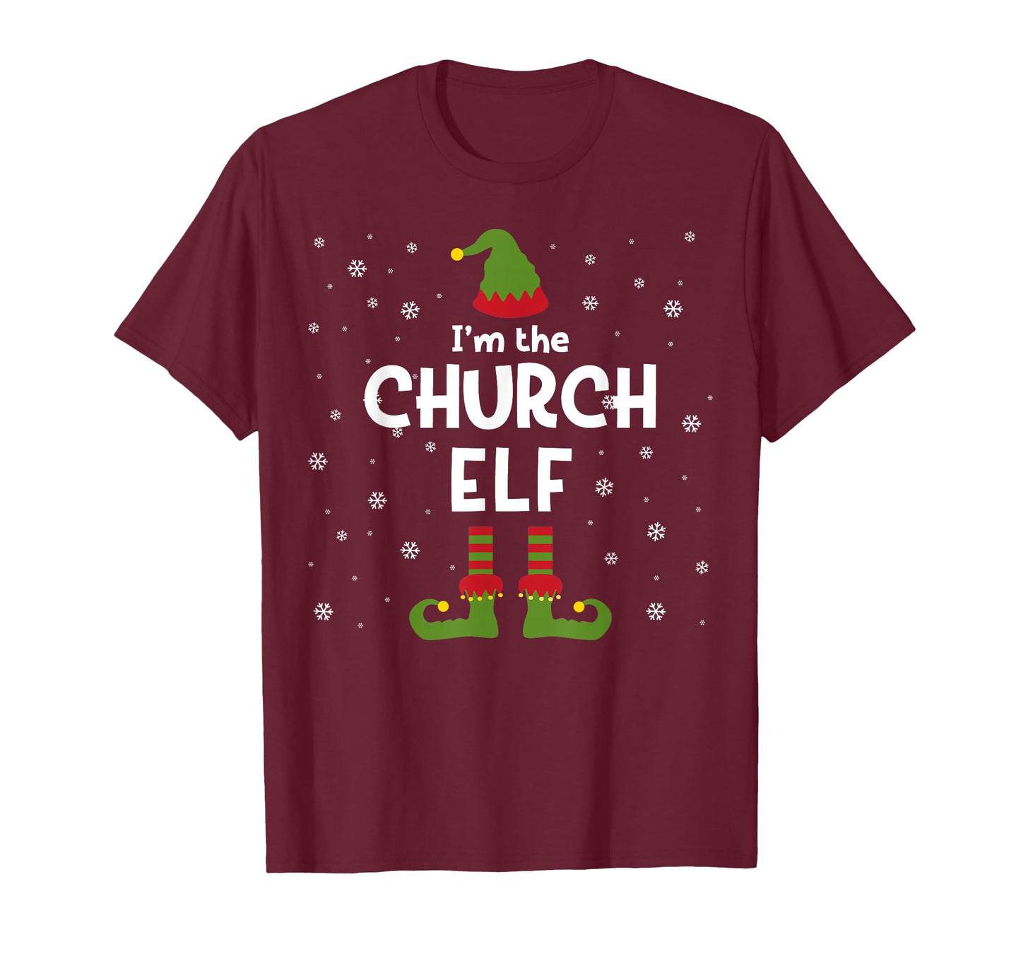 I'm The Church Elf Christian Pastor or Priest Christmas T-Shirt