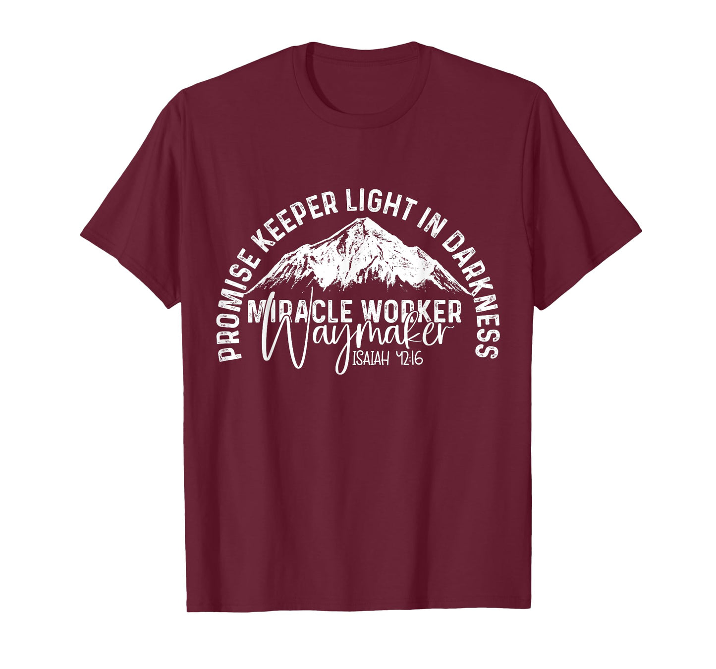 Waymaker Promise Keeper Miracle Worker Christian Bible Verse T-Shirt