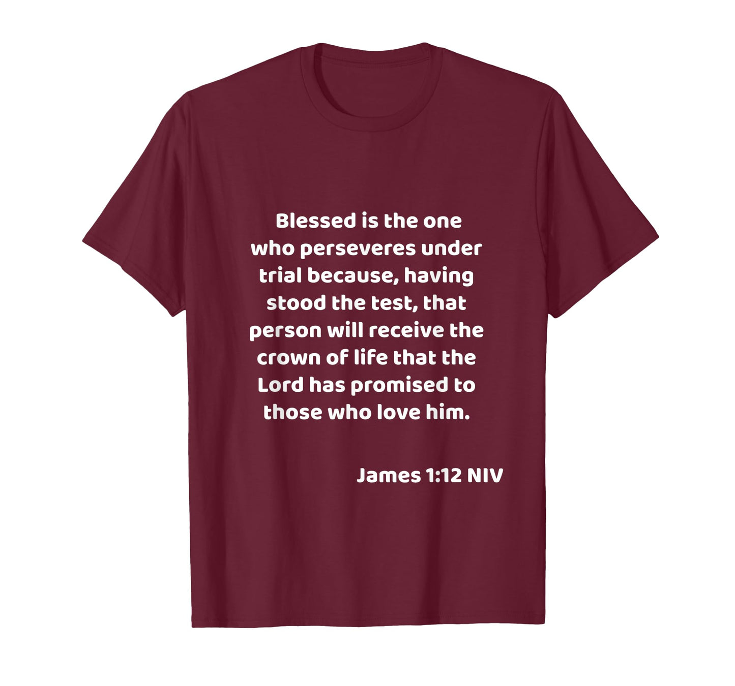 James 1:12 Bible Quote / Verse Christian Life Gift idea T-Shirt