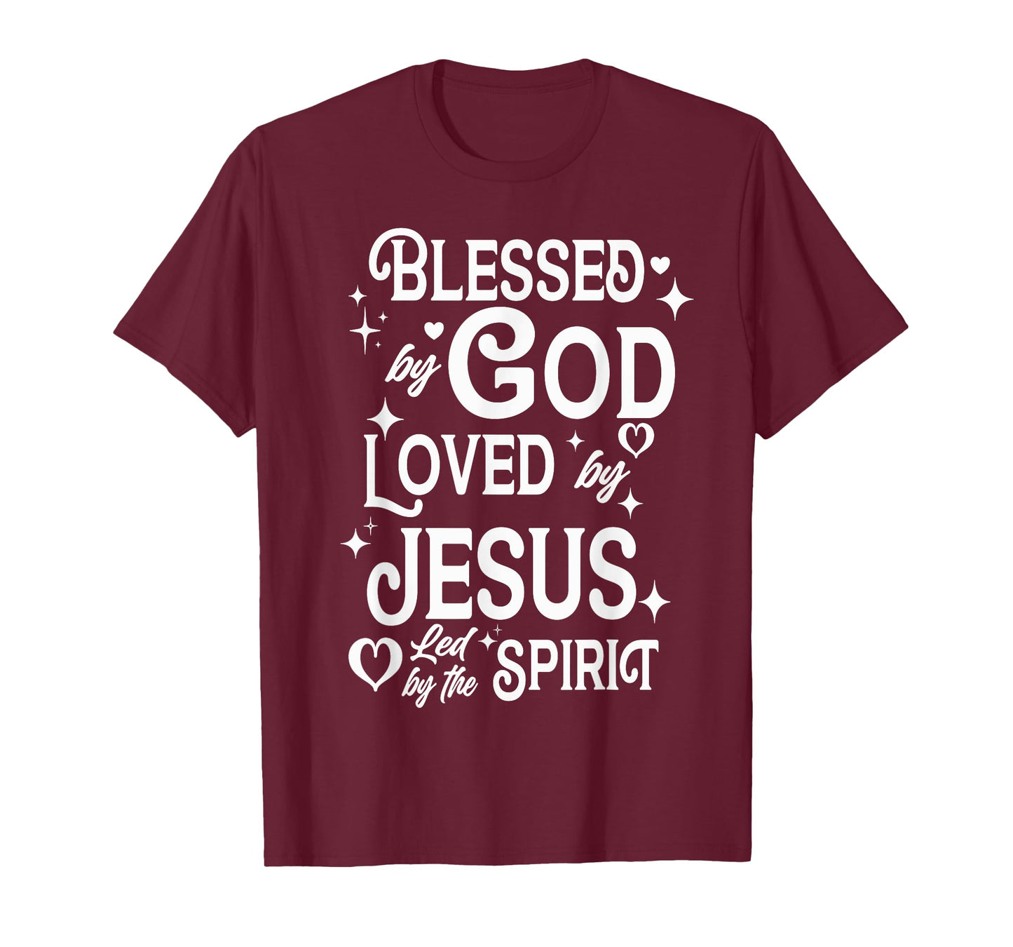 Blessed By God Loved By Jesus Sparklecore Aesthetics Cute T-Shirt