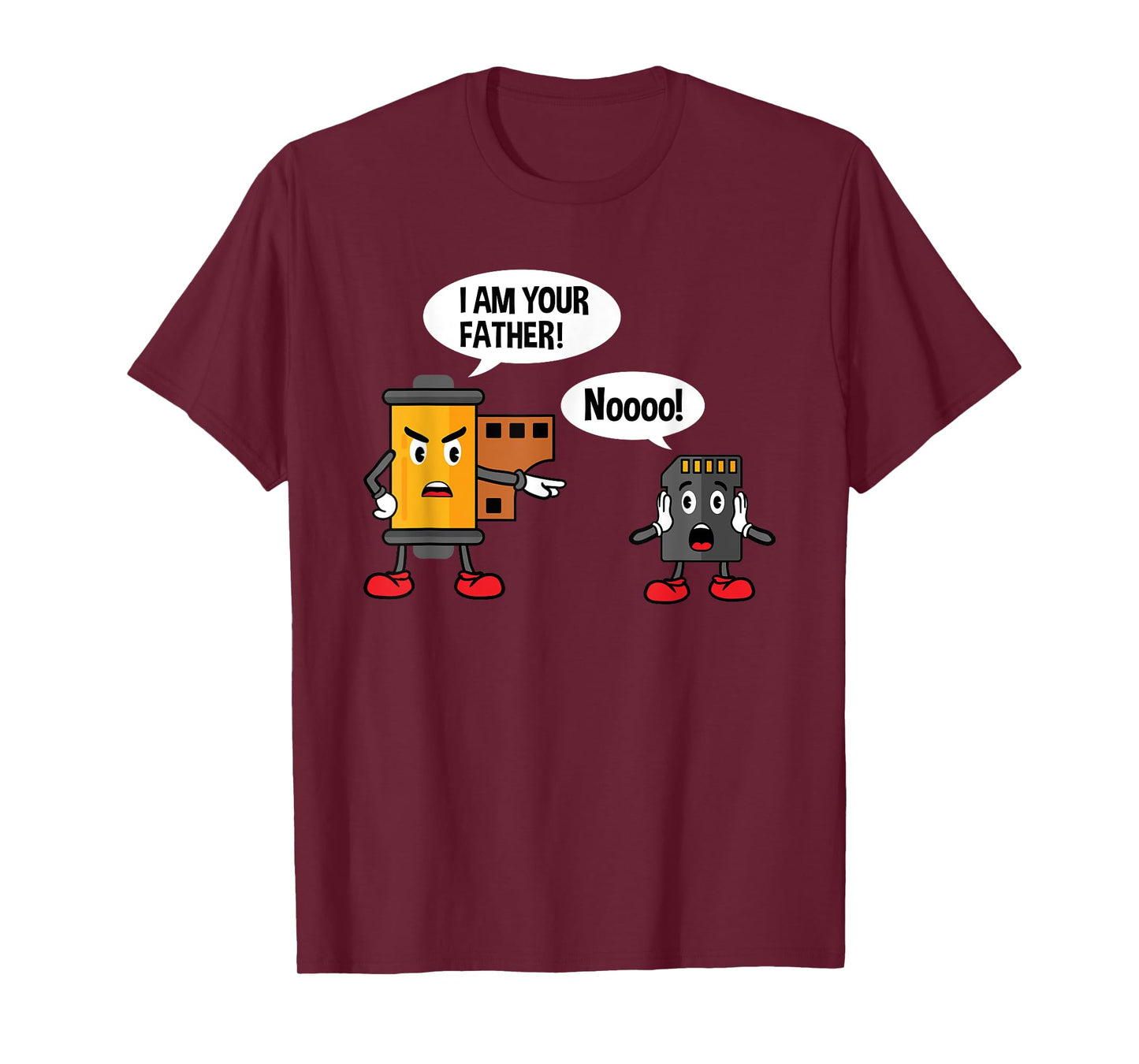 Analog Film Roll & SD Card - Funny Photographer Camera T-Shirt