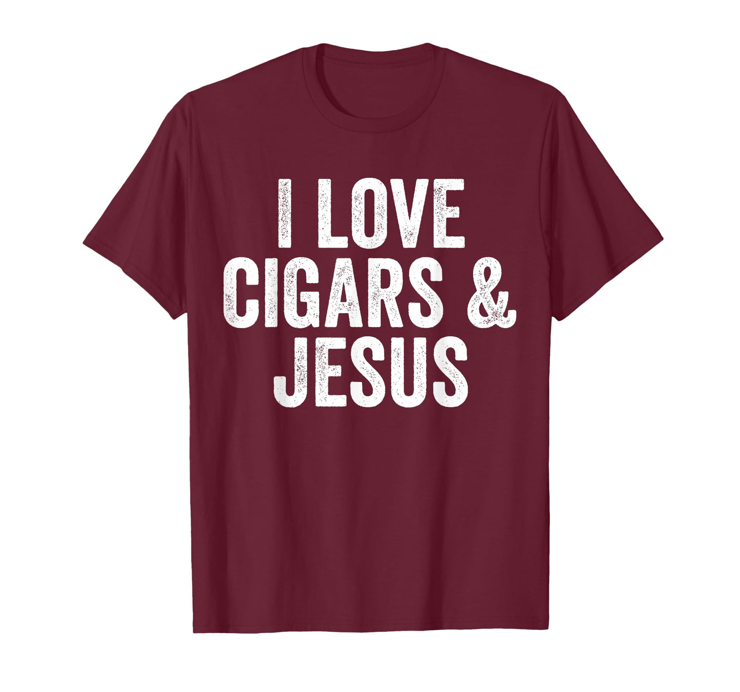 I Love Cigars & Jesus, Cool Christian Smoker Humor T-Shirt