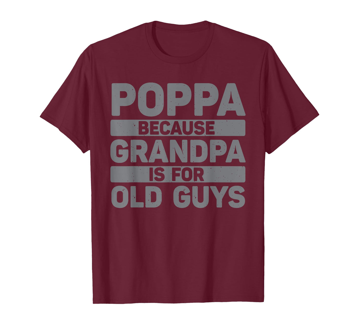 Poppa Design For Grandpa From Grandkids Father's Day Poppa T-Shirt