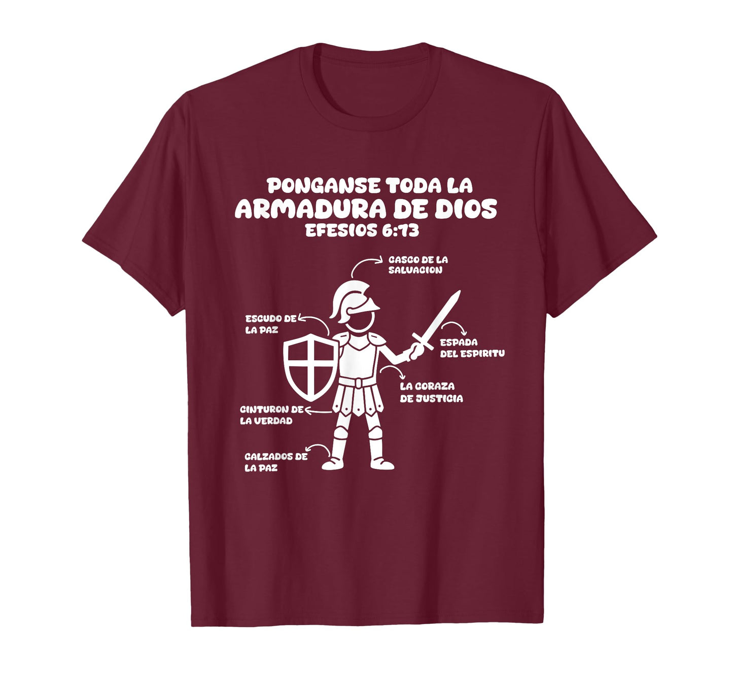 Camiseta cristiana en espanol Versiculo Spanish Christians T-Shirt