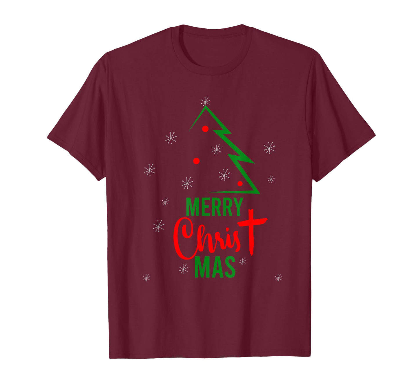 Merry Christ Mas Christmas Christian Jesus Religious Holiday T-Shirt