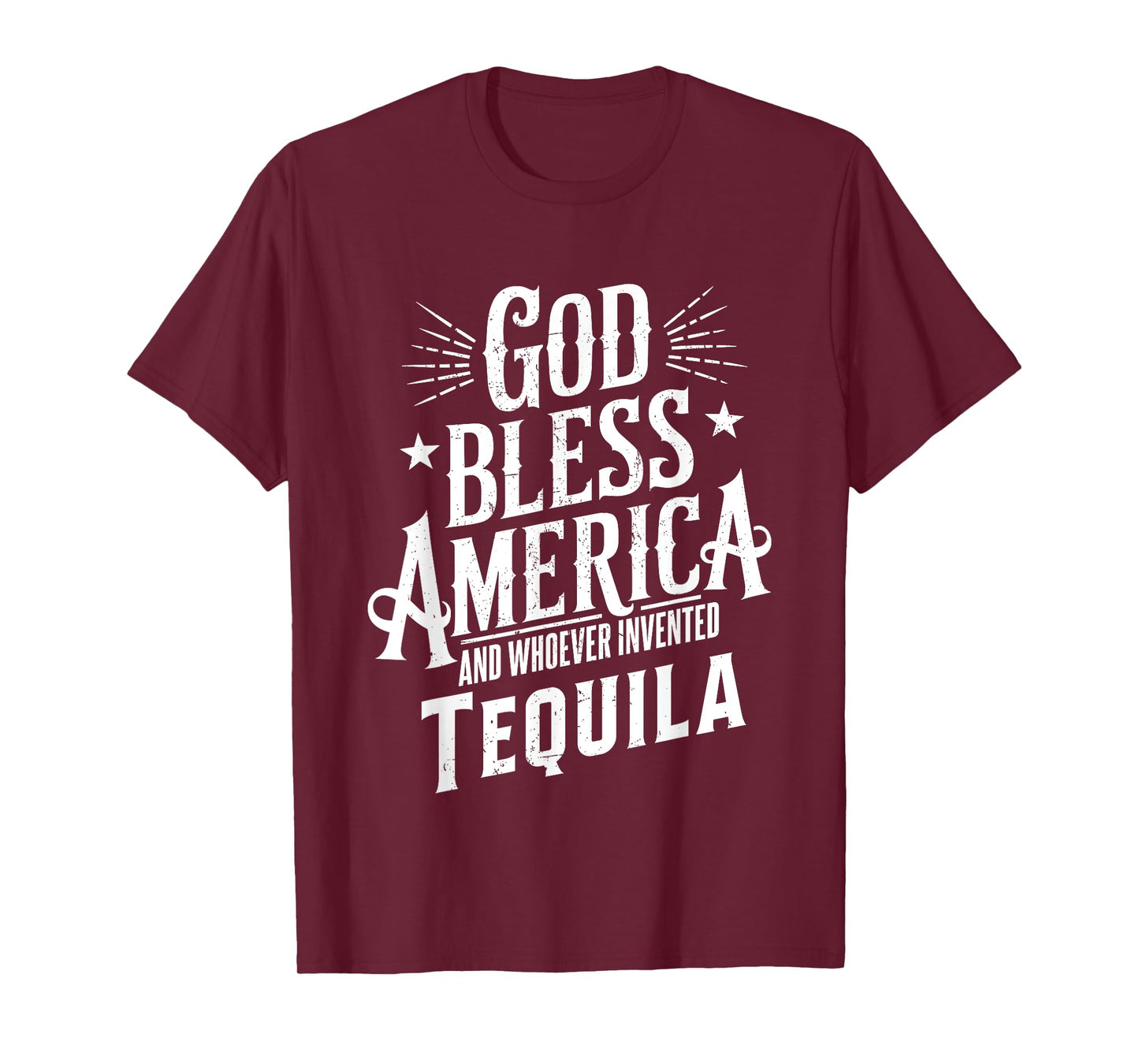 God Bless America And Tequila Funny Drinking Meme Quotes T-Shirt