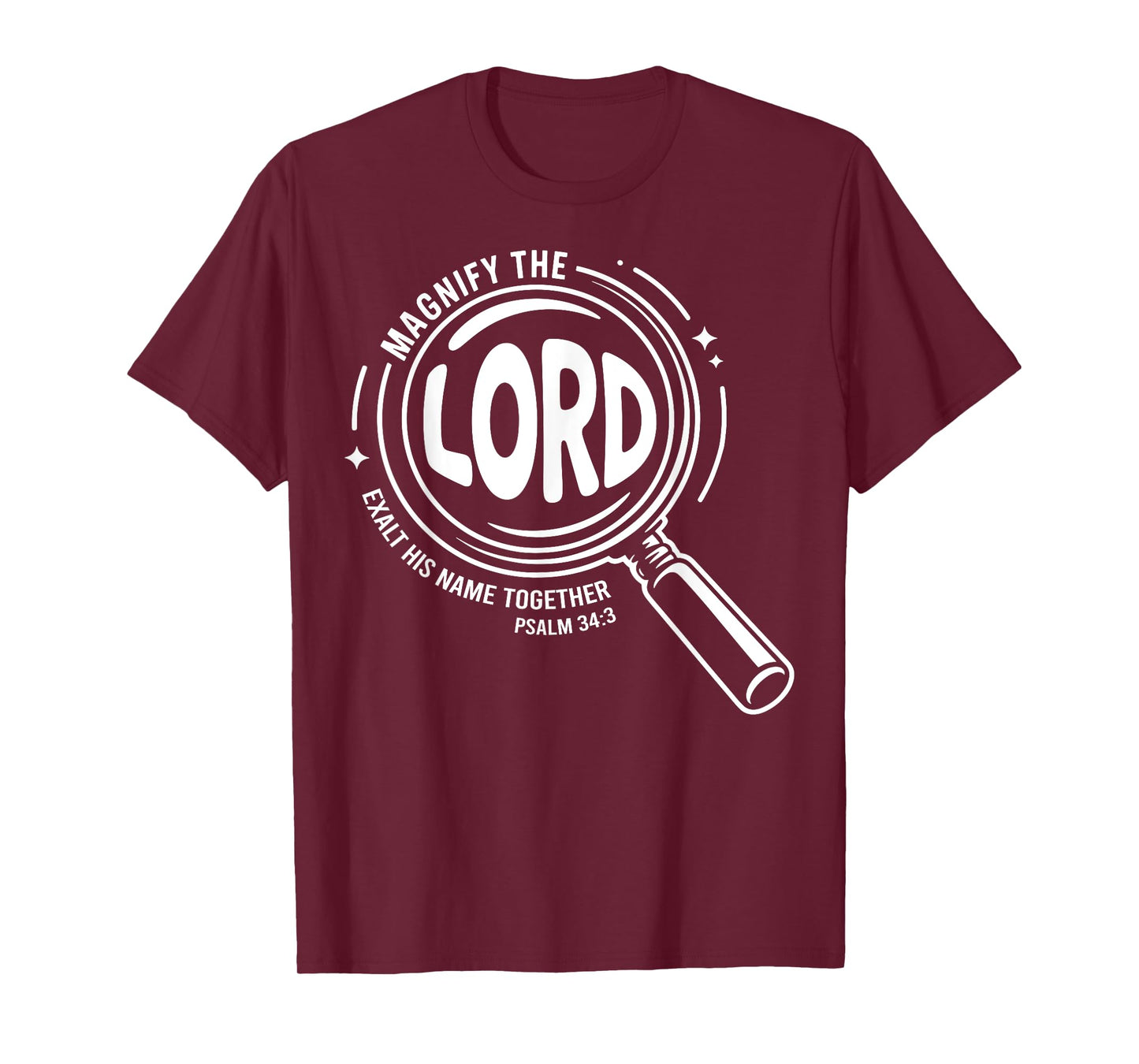 Magnify The Lord Exalt Him Together Psalm 34:3 VBS 2025 T-Shirt
