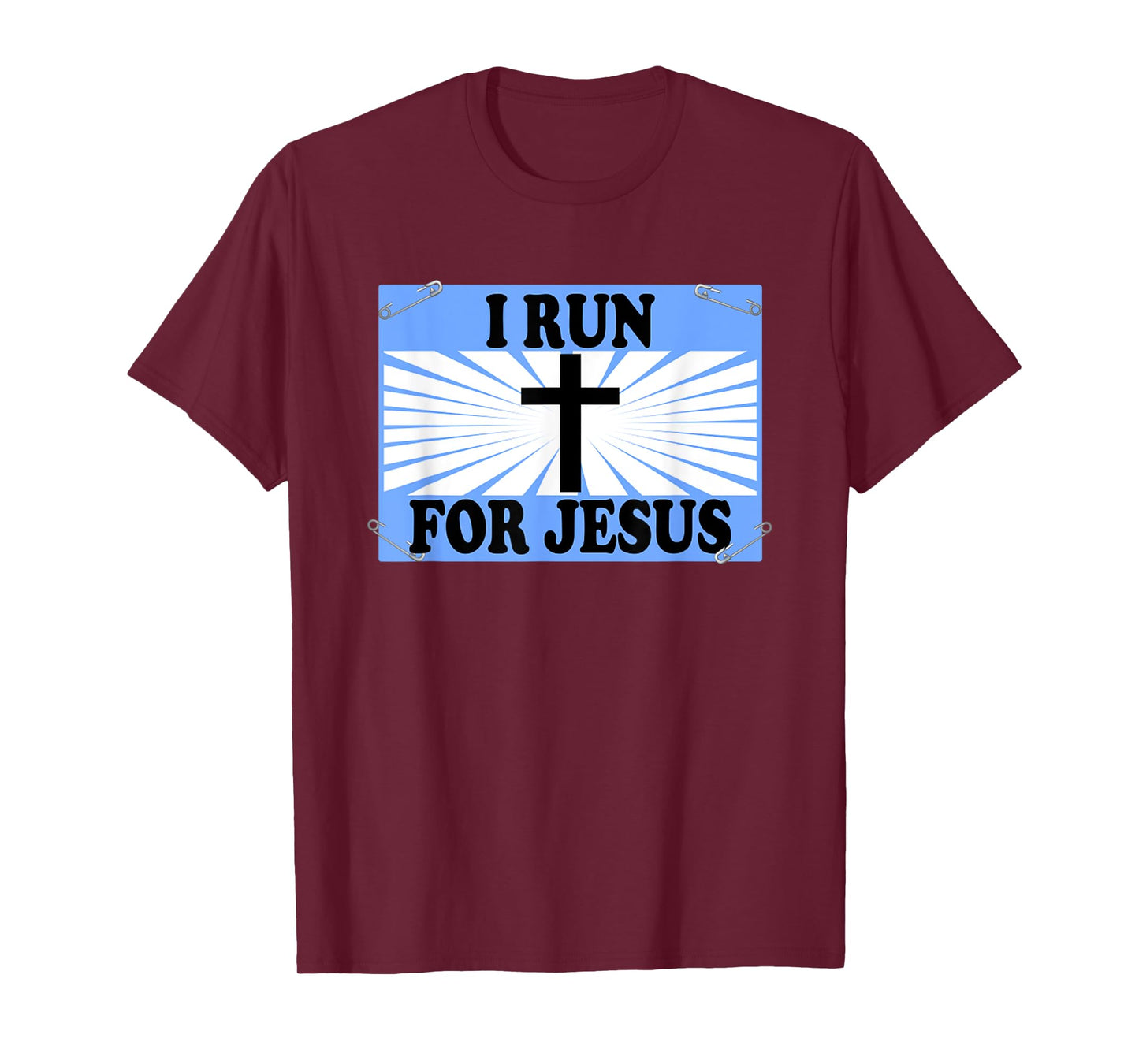 Funny Christian Running Gift I Run for Jesus Runner Gifts T-Shirt