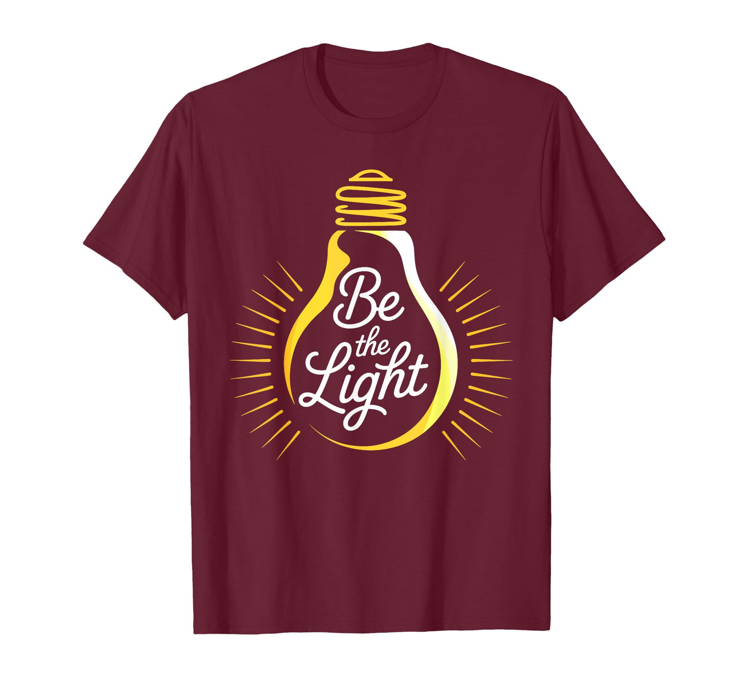 Be Light Bulb Bible Verses Christian Believer Men Women Kids T-Shirt