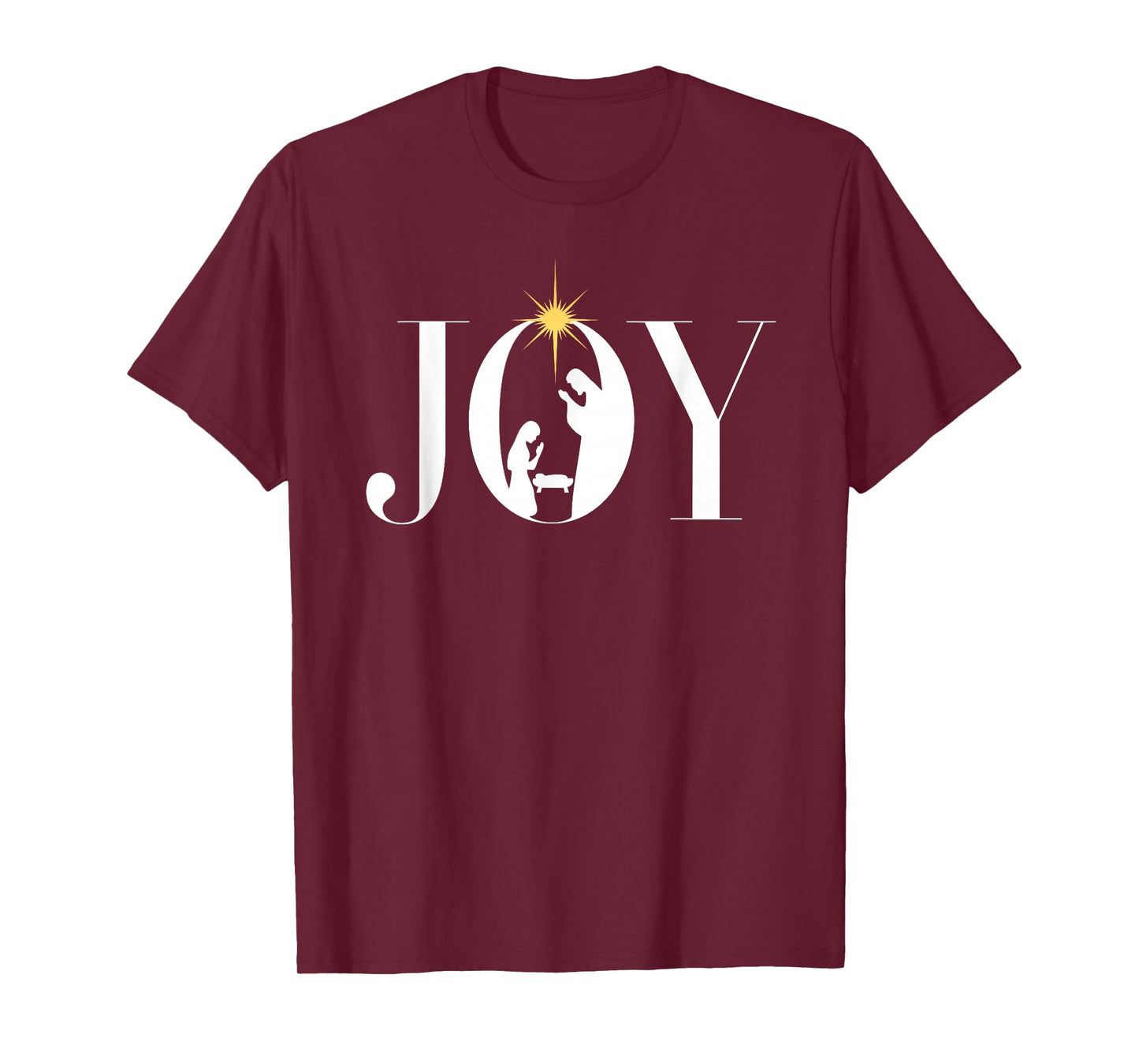 Christian Christmas Joy Jesus Nativity Scene Faith Family T-Shirt
