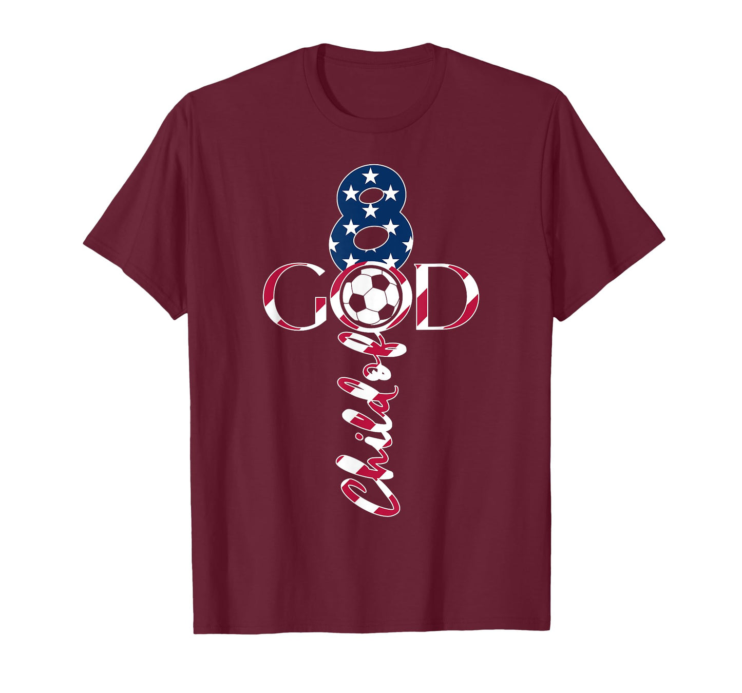 JESUS 8 YEARS CHILD OF GOD SOCCER 8TH BIRTHDAY T-Shirt