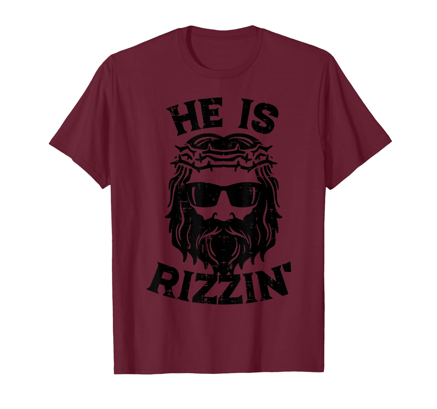 Easter Jesus He Is Rizzin Risen Fun Christian Men Women Kids T-Shirt