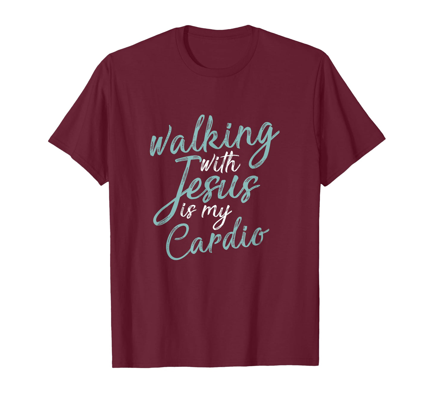 Walking With Jesus Is My Cardio Funny Christianity Prayer T-Shirt