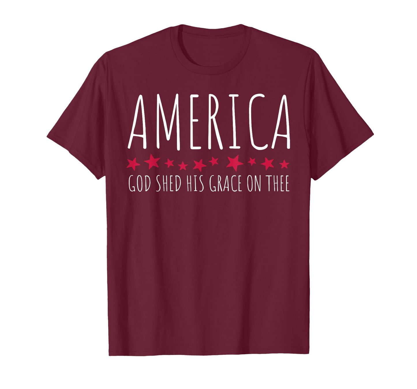 America God Shed His Grace On Thee T-Shirt