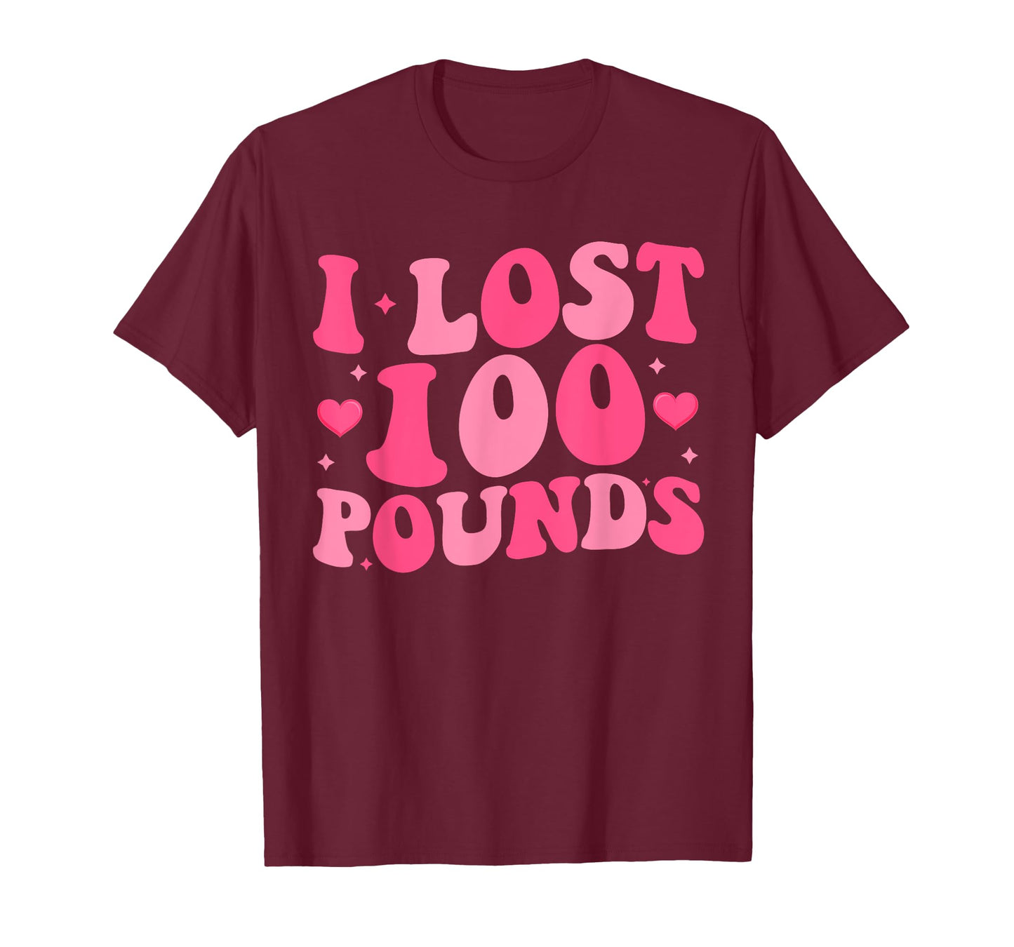 Groovy I Lost 100 Pounds Proud Weight Loss Goals T-Shirt