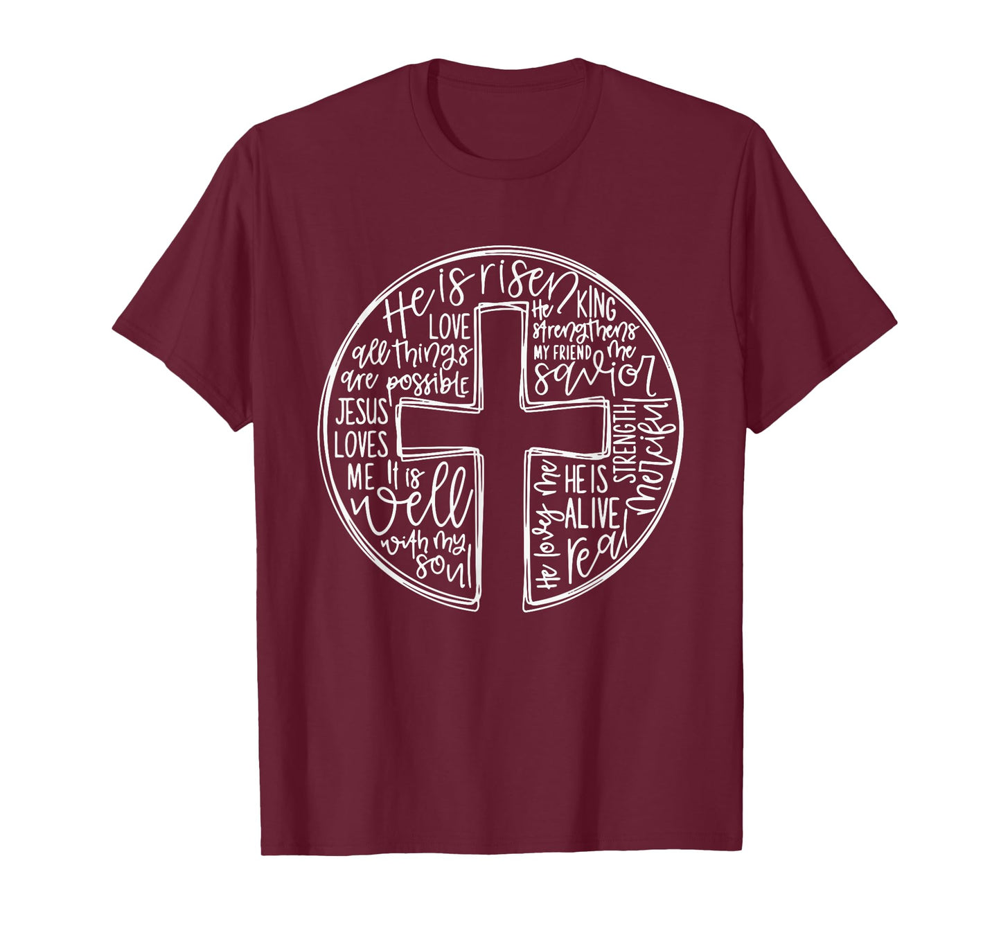 He Is Risen Easter Jesus Christian Cross Jesus Christian T-Shirt