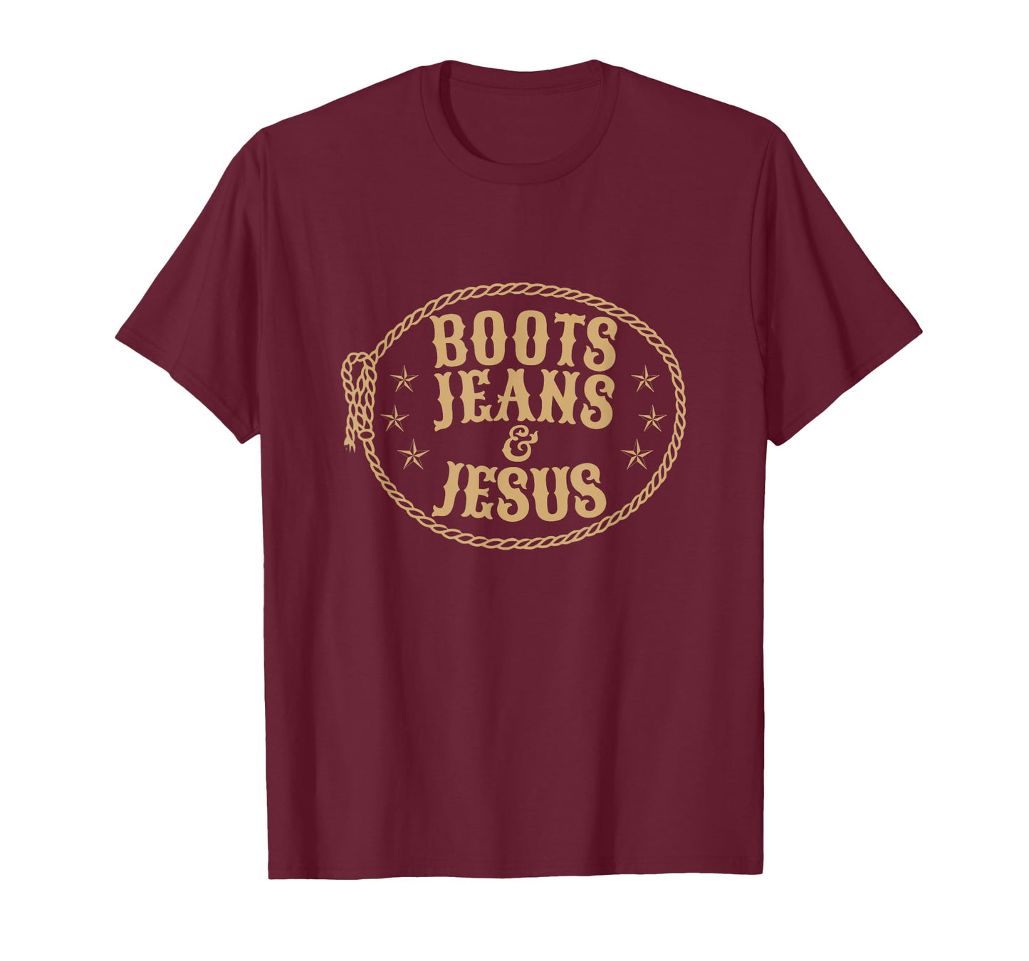 Cute Boots Jeans And Jesus Cowgirl Christian Country Western T-Shirt