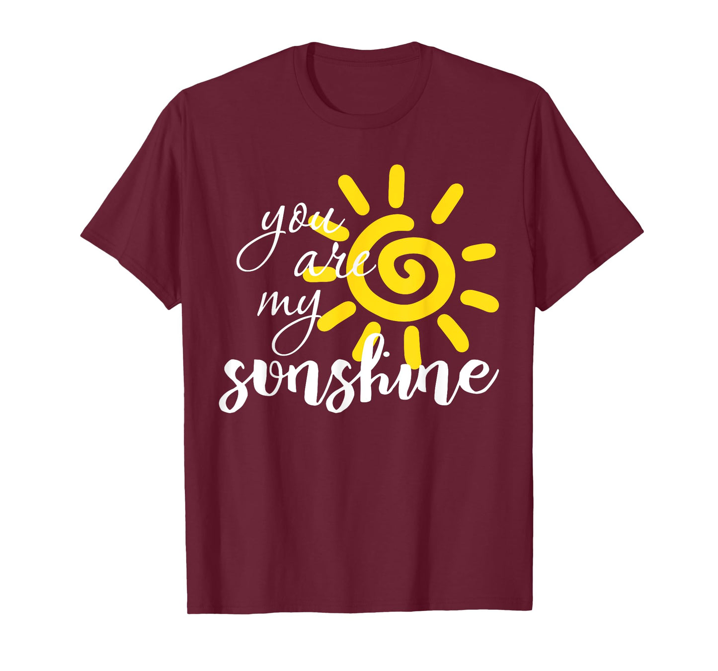 You Are My Sunshine Cute Positive Retro Sun Inspirational T-Shirt