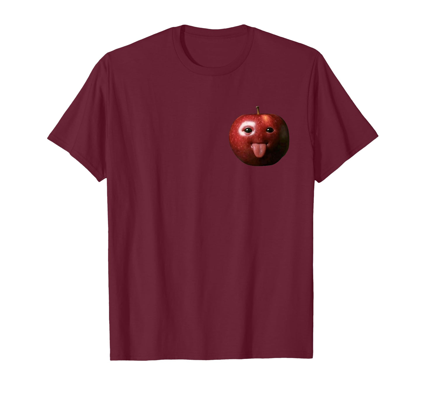 Funny Silly Ai Apple gen z Meme BrainRot Humor Tongue Out T-Shirt