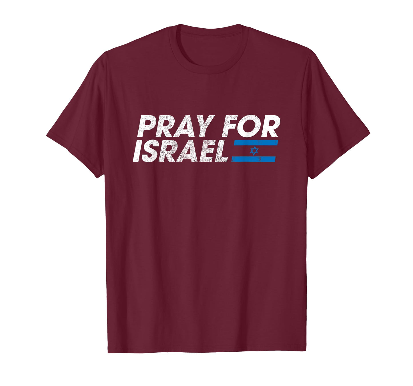 Pray for Israel Psalm 122 6 Israel Flag Christian Inspiring T-Shirt