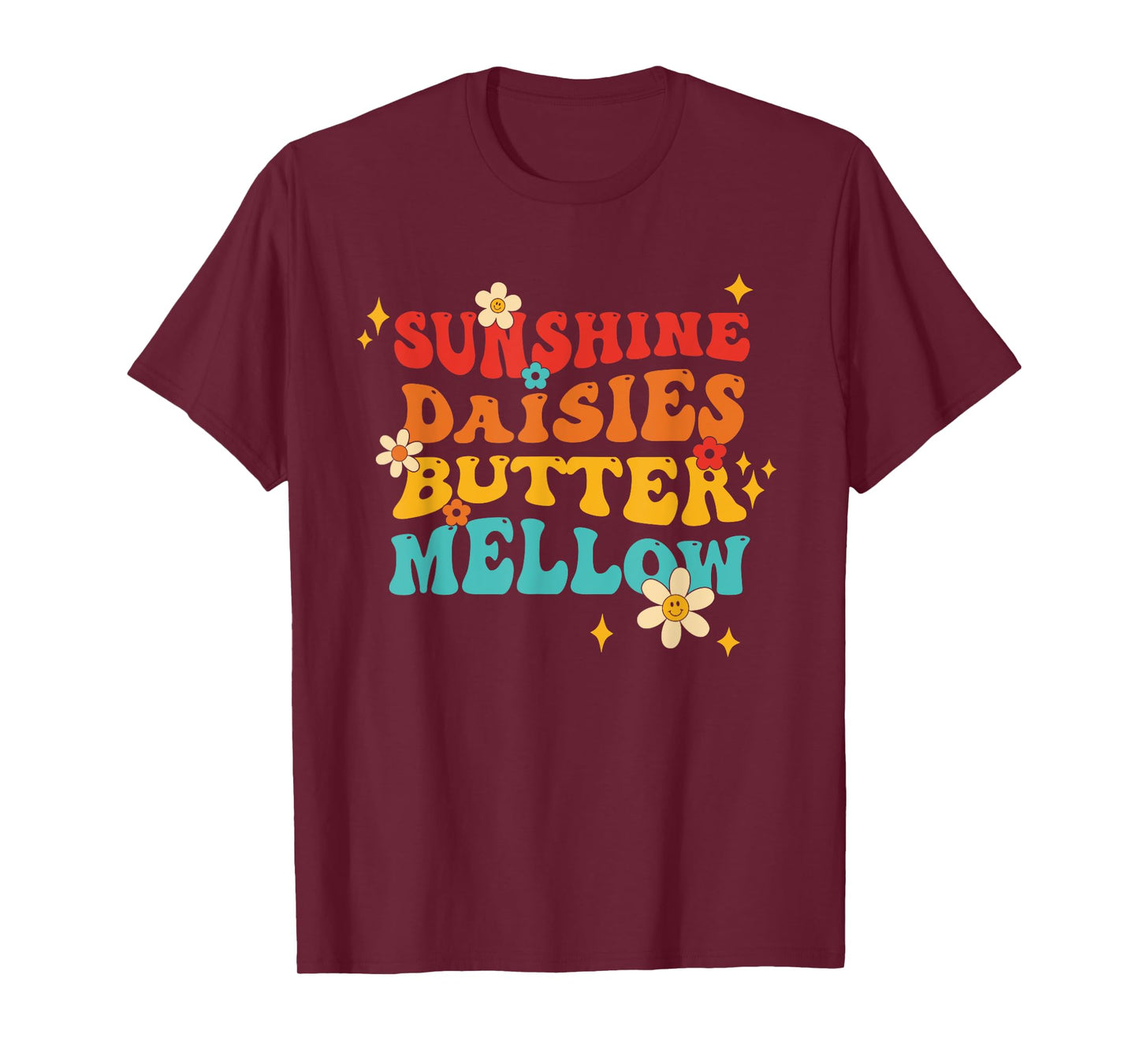 Sunshine Daisies Butter Mellow Vintage Design T-Shirt