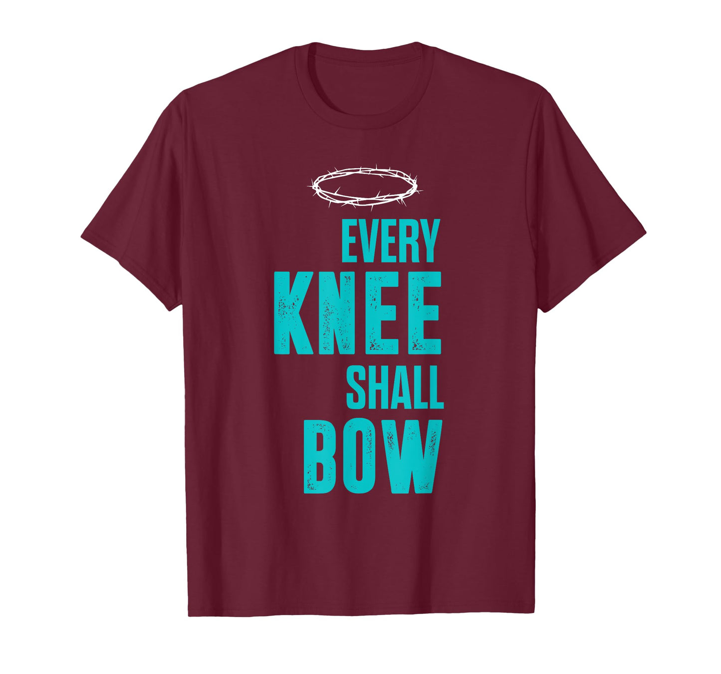 Christian Every Knee Shall Bow Romans Bible Verse T-Shirt