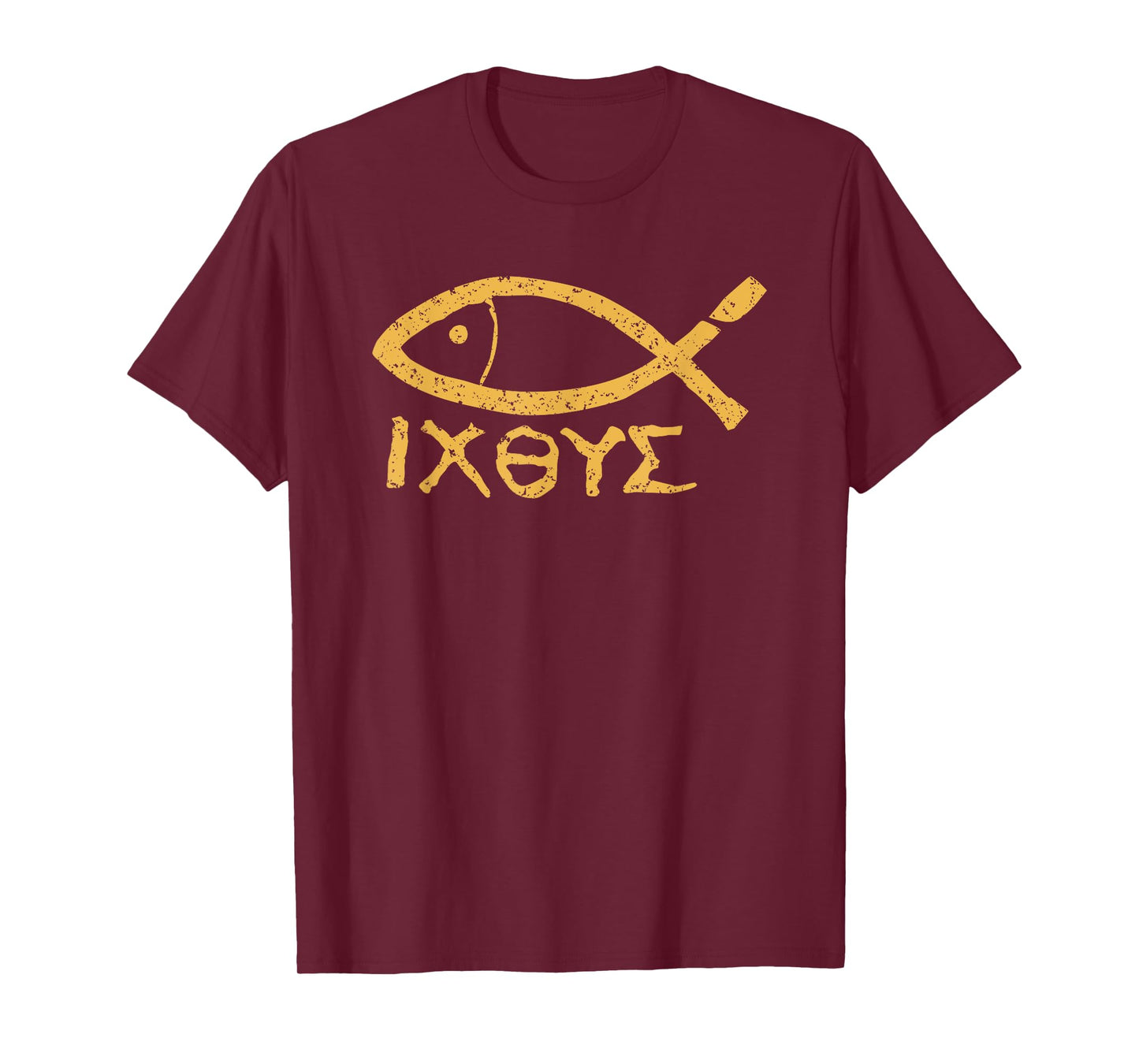 Ichthys Jesus Christ Son of God Savior Ancient Fish Symbol T-Shirt
