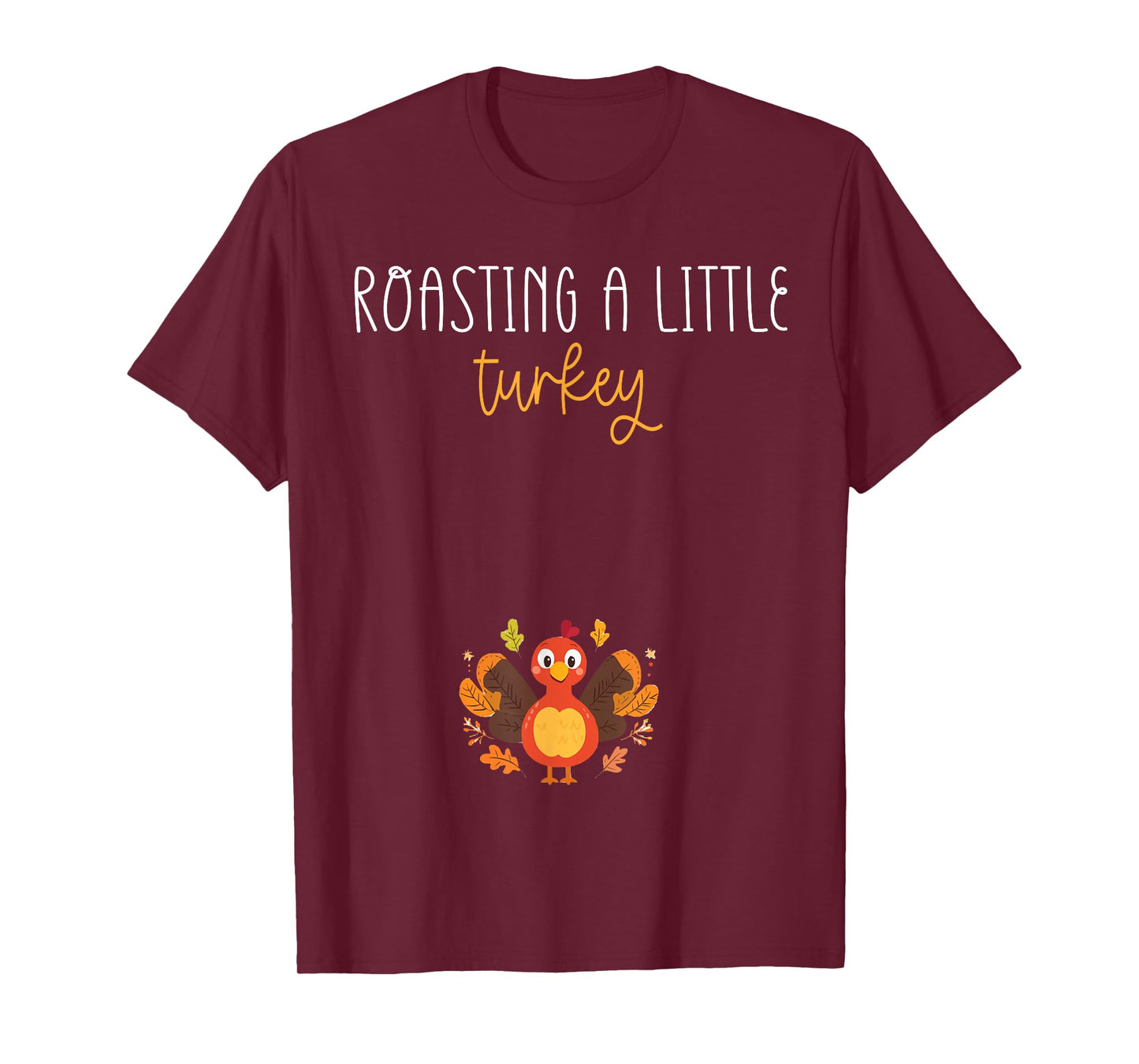 Vintage Growing A Little Turkey Thanksgiving Pregnancy T-Shirt