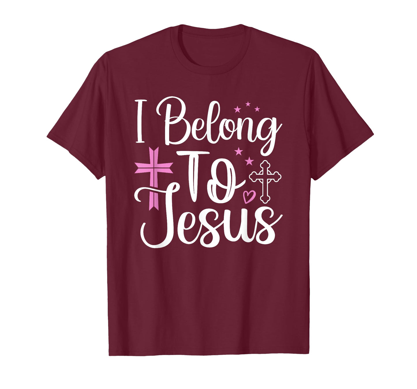 God Faith Cross Christians I Belong To Jesus T-Shirt