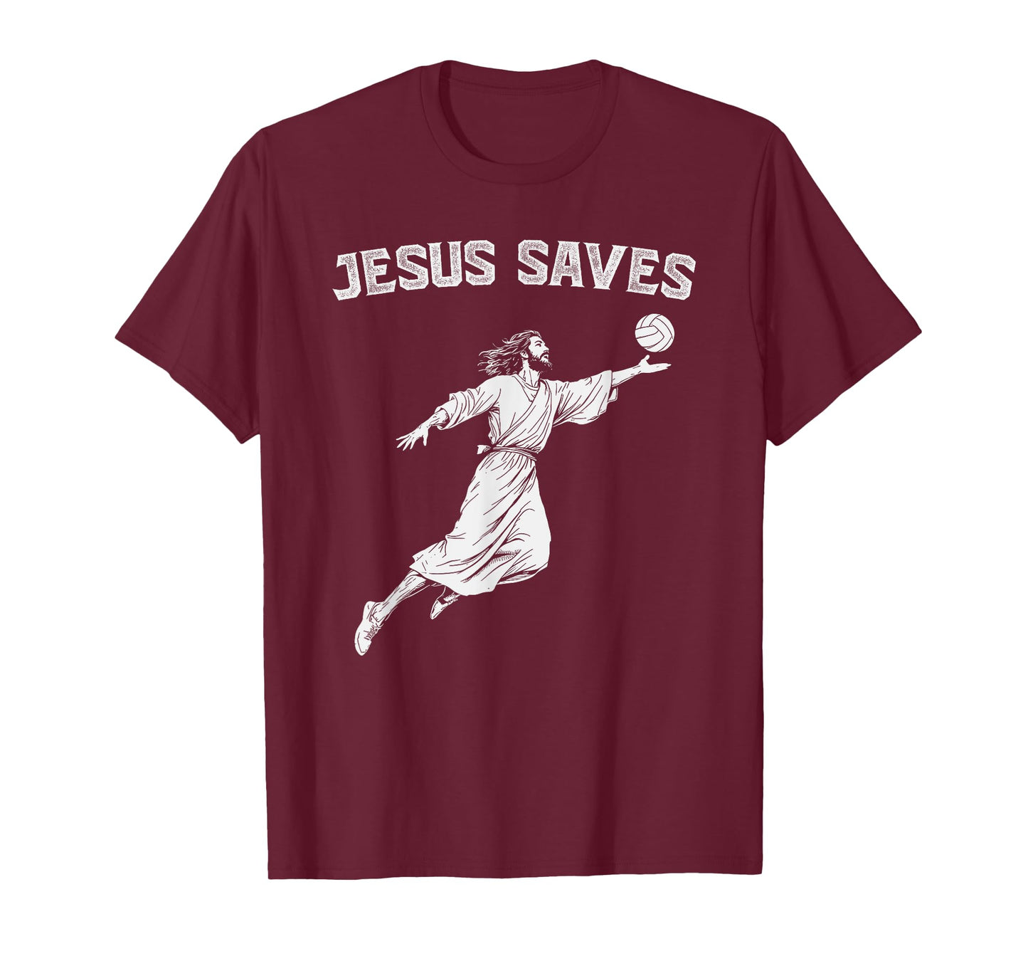 Jesus Saves Volleyball Player Christian T-Shirt