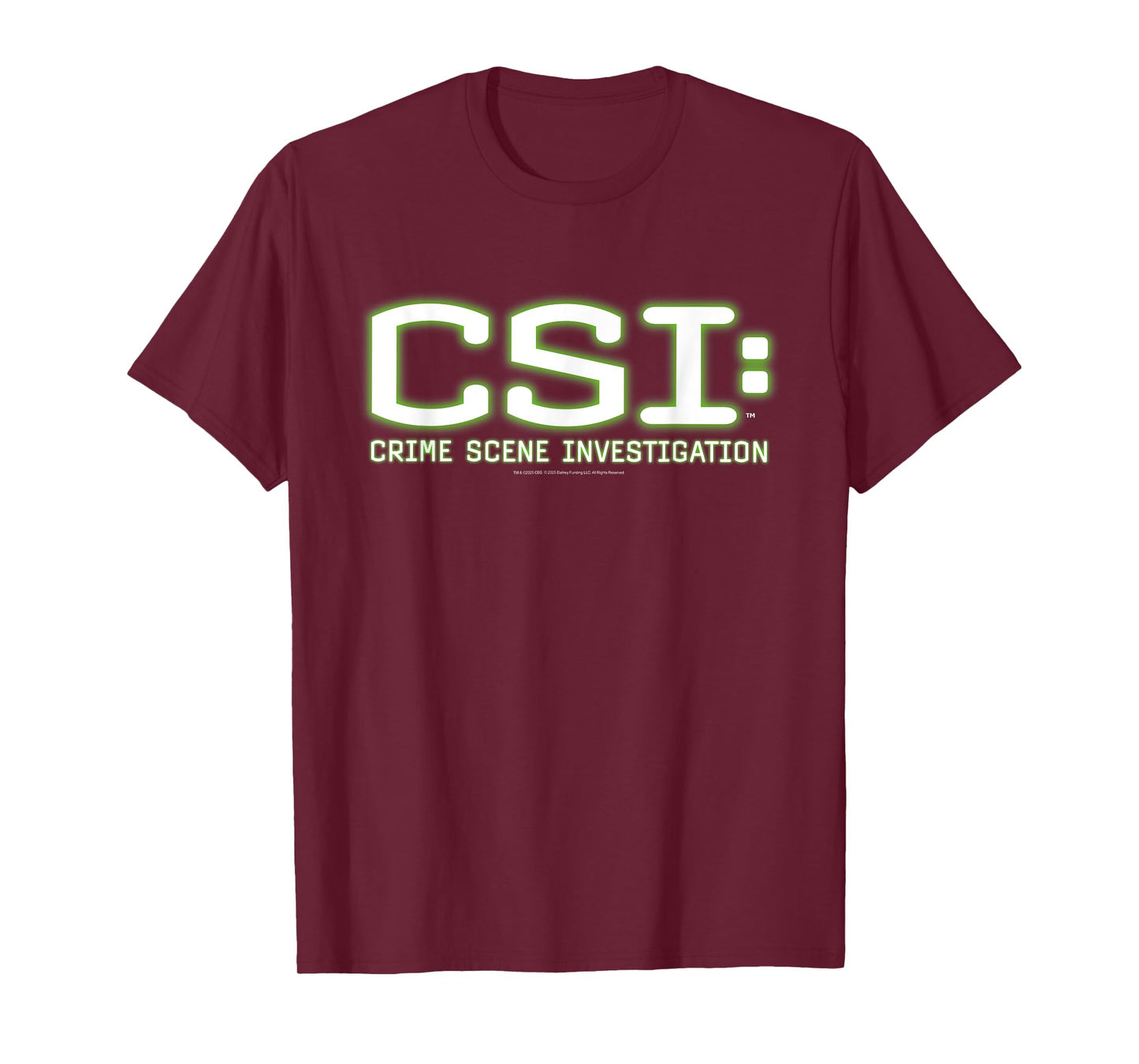 CSI: Crime Scene Investigation Green Glow Logo TV T-Shirt