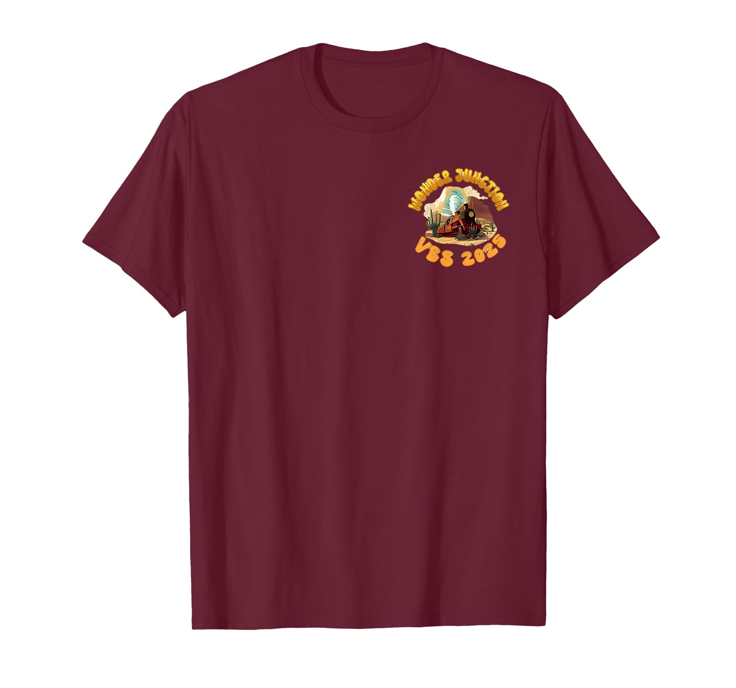 Christian Camp VBS 2025 Wonder His Glory Junction Train T-Shirt