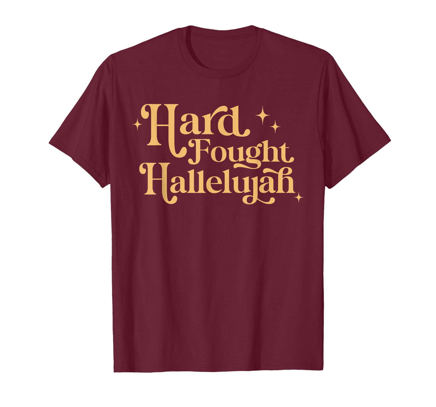Retro Hard Fought Hallelujah Christian T-Shirt