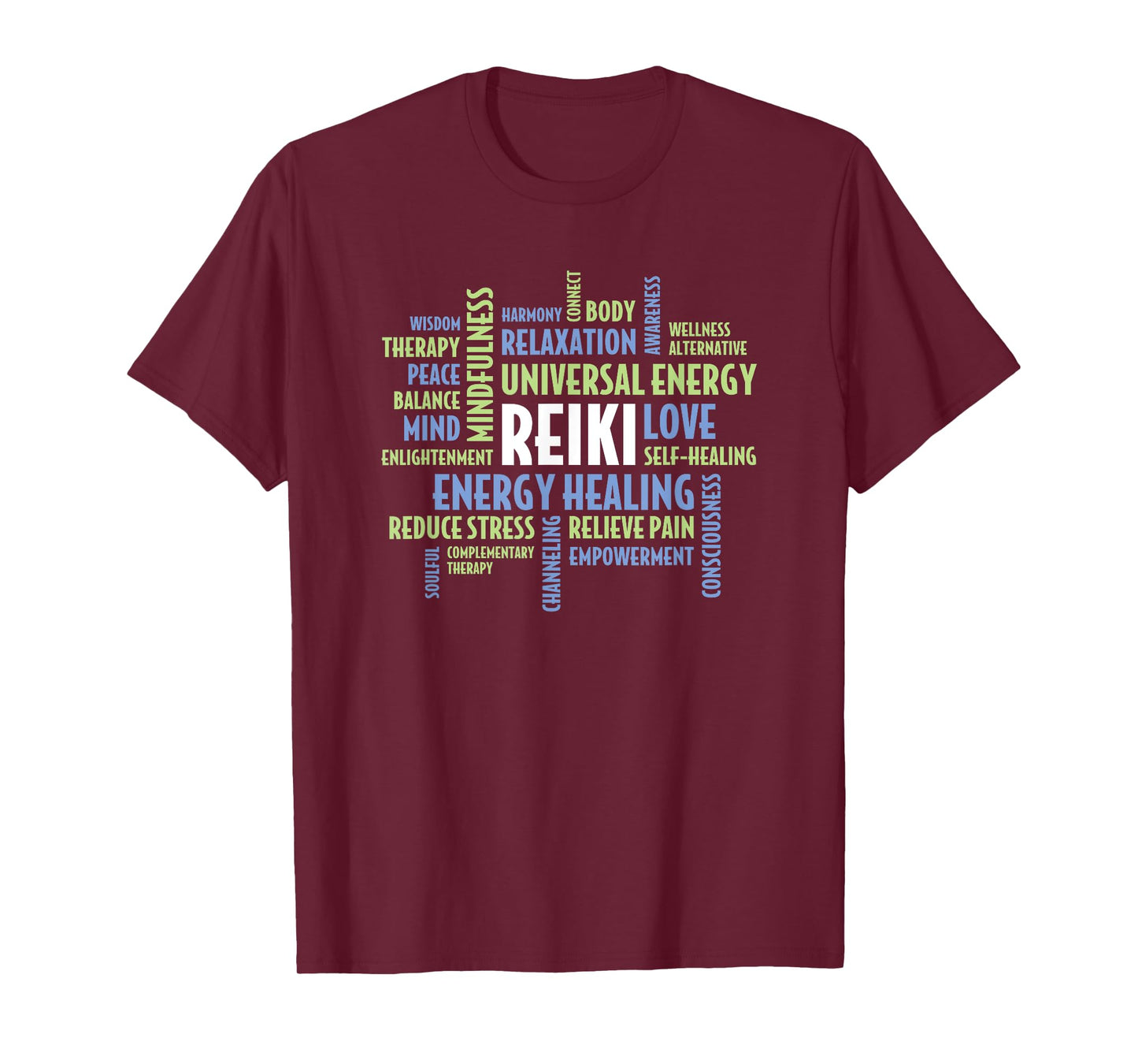 Reiki Word Cloud - Reiki Quotes for Reiki Practitioners T-Shirt