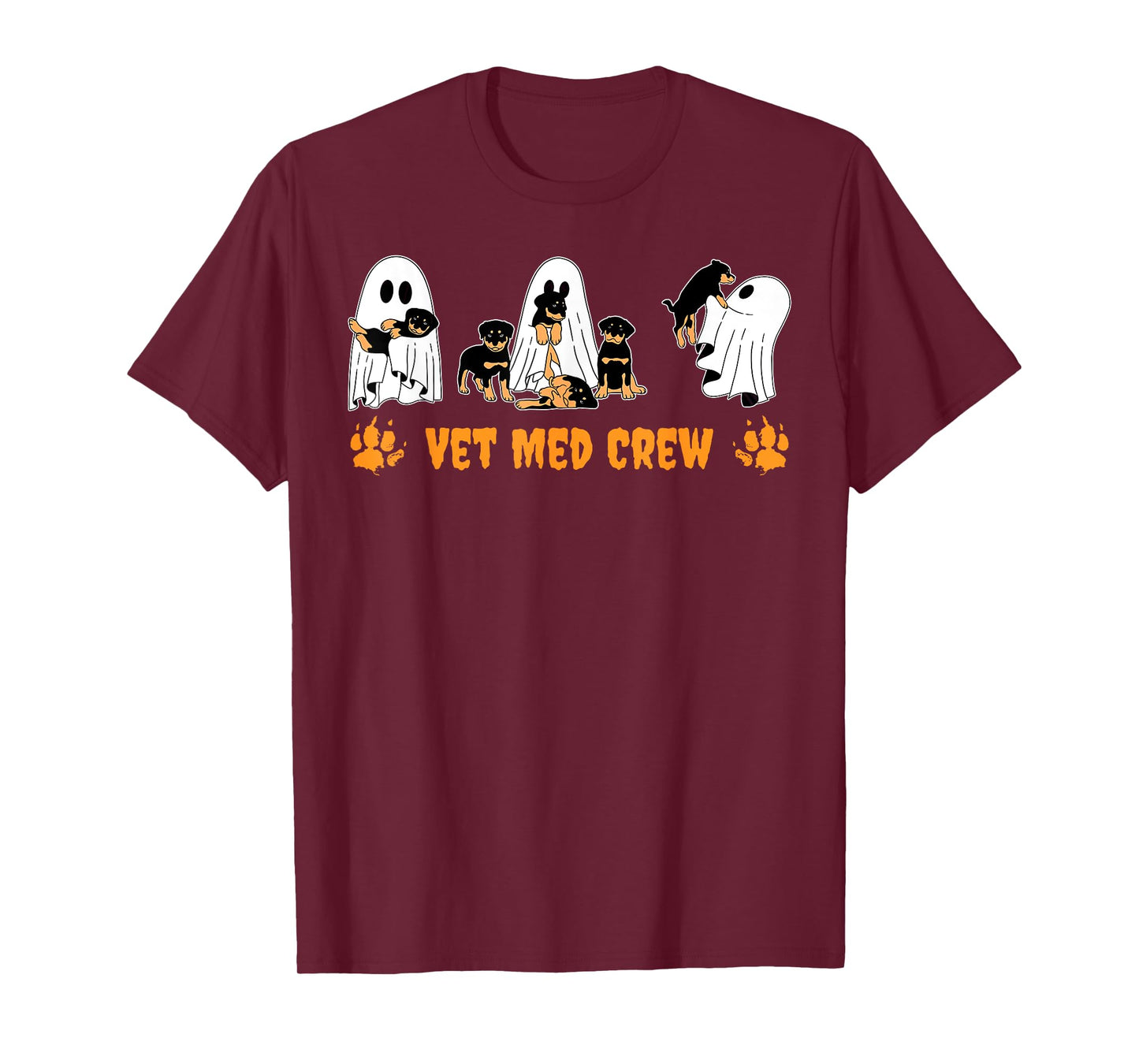 Vet Med Crew Cute God Ghost Veterinary Technician Halloween T-Shirt